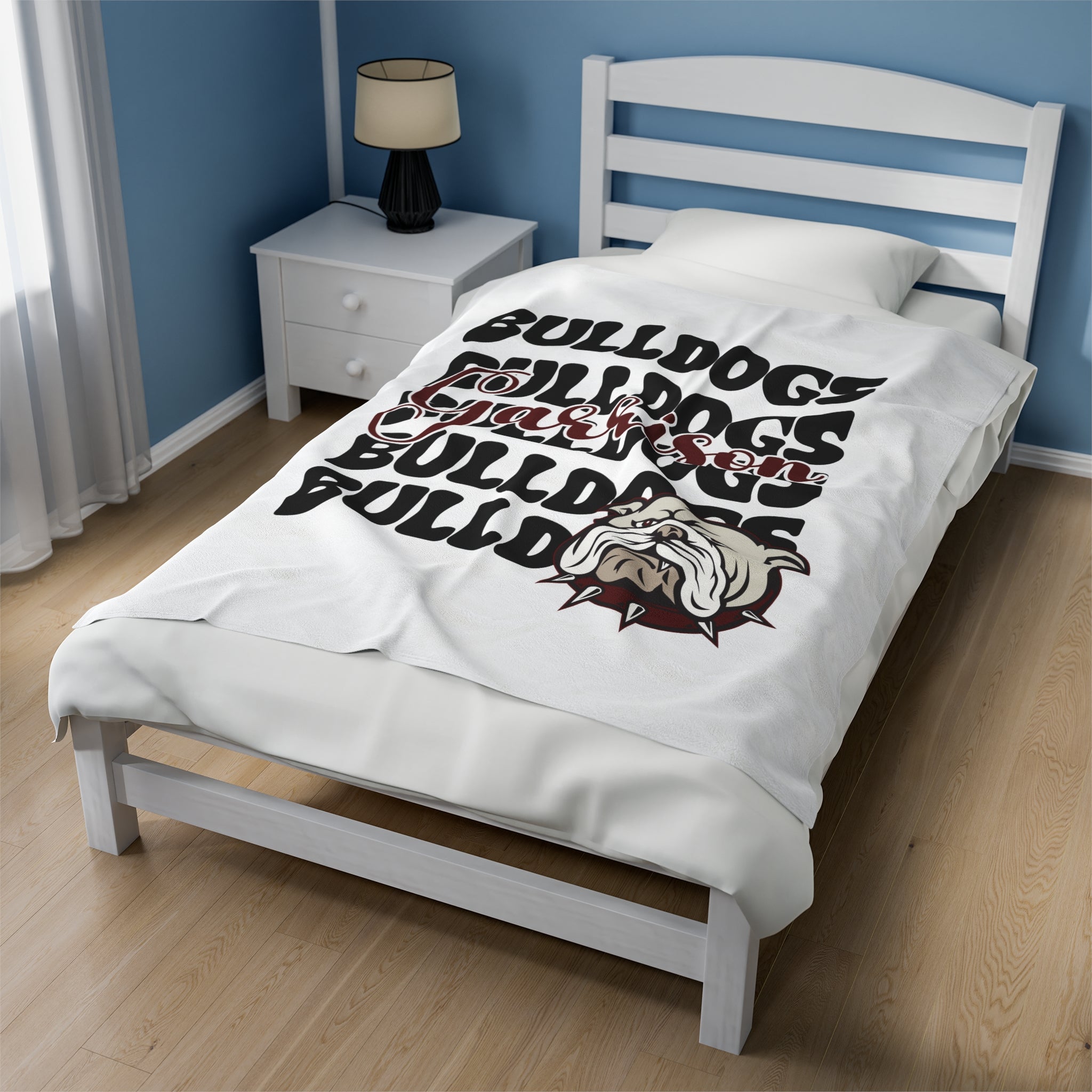 SCHOOL SPIRIT BLANKET | STACKED GARRISON BULLDOGS