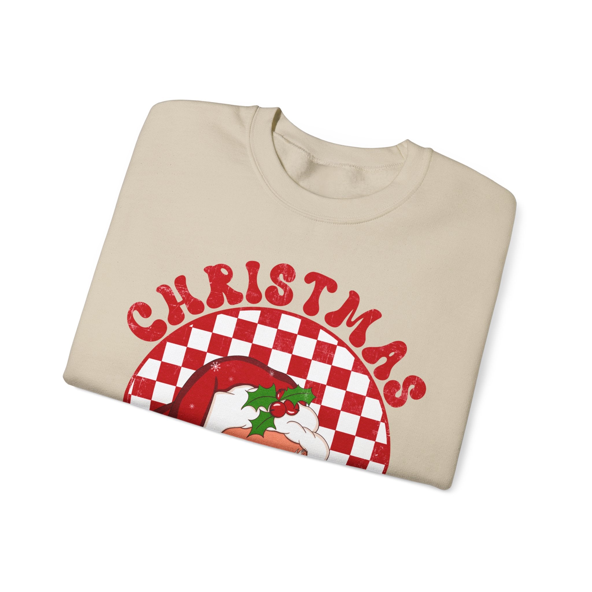 Gildan Festive Christmas Vibes Unisex Crewneck Sweatshirt