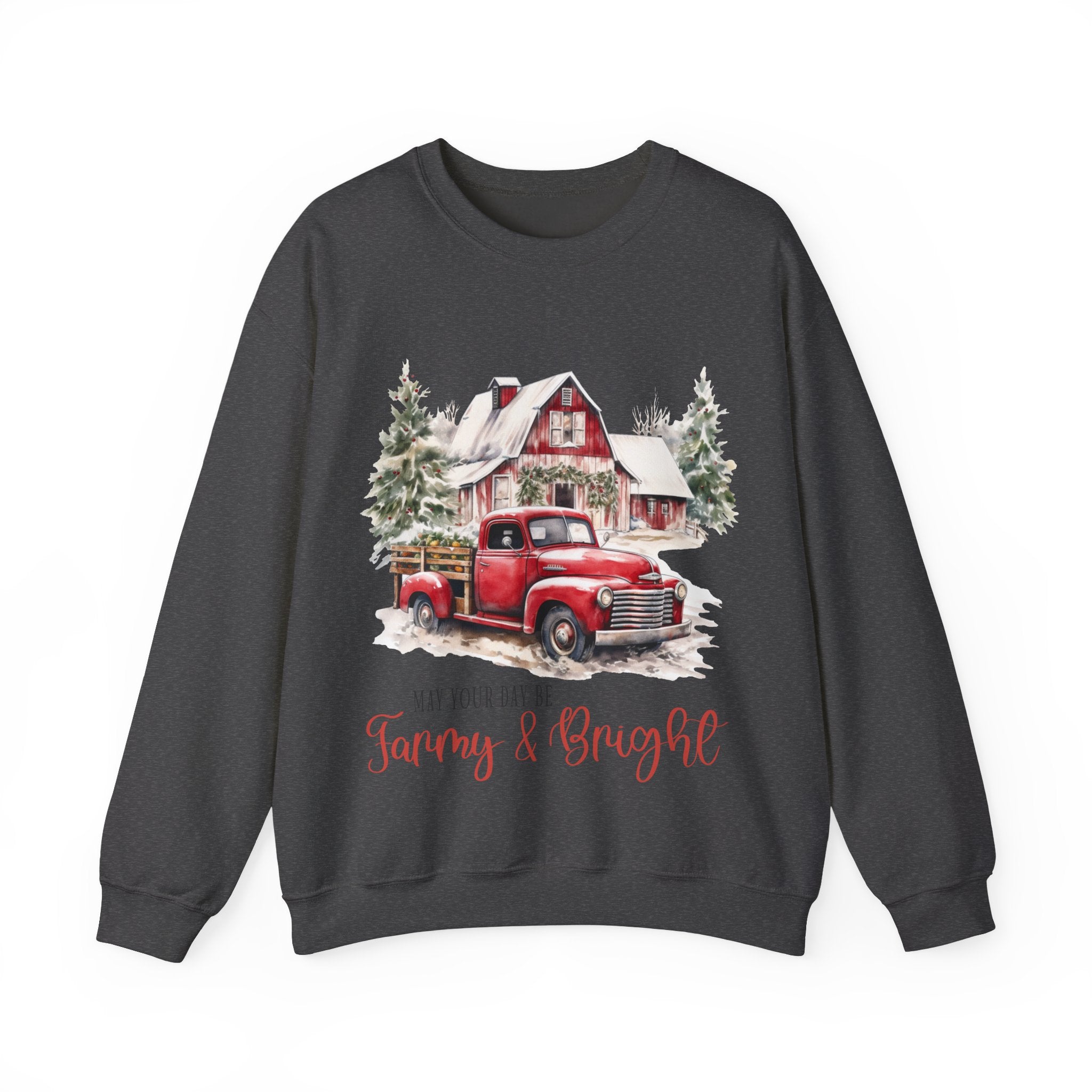 Gildan Cozy Holiday Sweatshirt - 'May Your Day Be Merry & Bright'