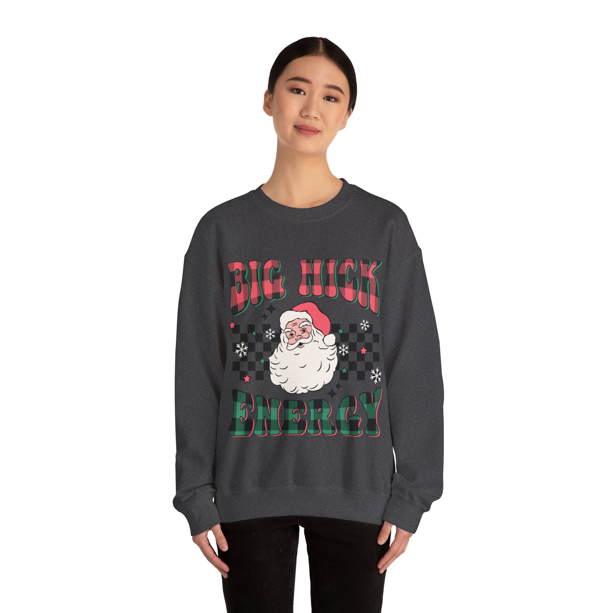 Gildan Big Nick Energy Unisex Crewneck Sweatshirt - Cozy Holiday Vibes