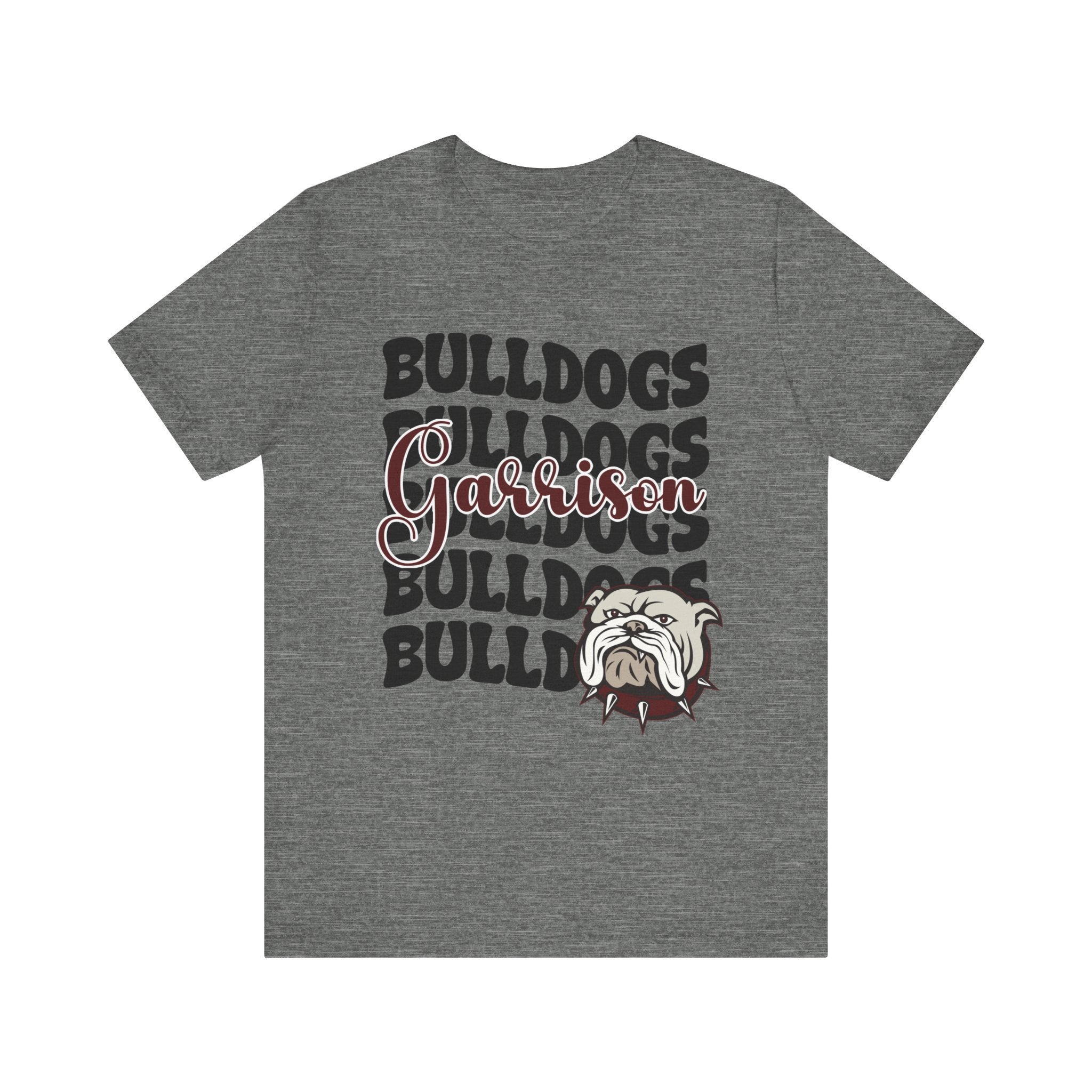 Bella+Canvas School Spirit Tshirt | GARRISON BULLDOGS STACKED