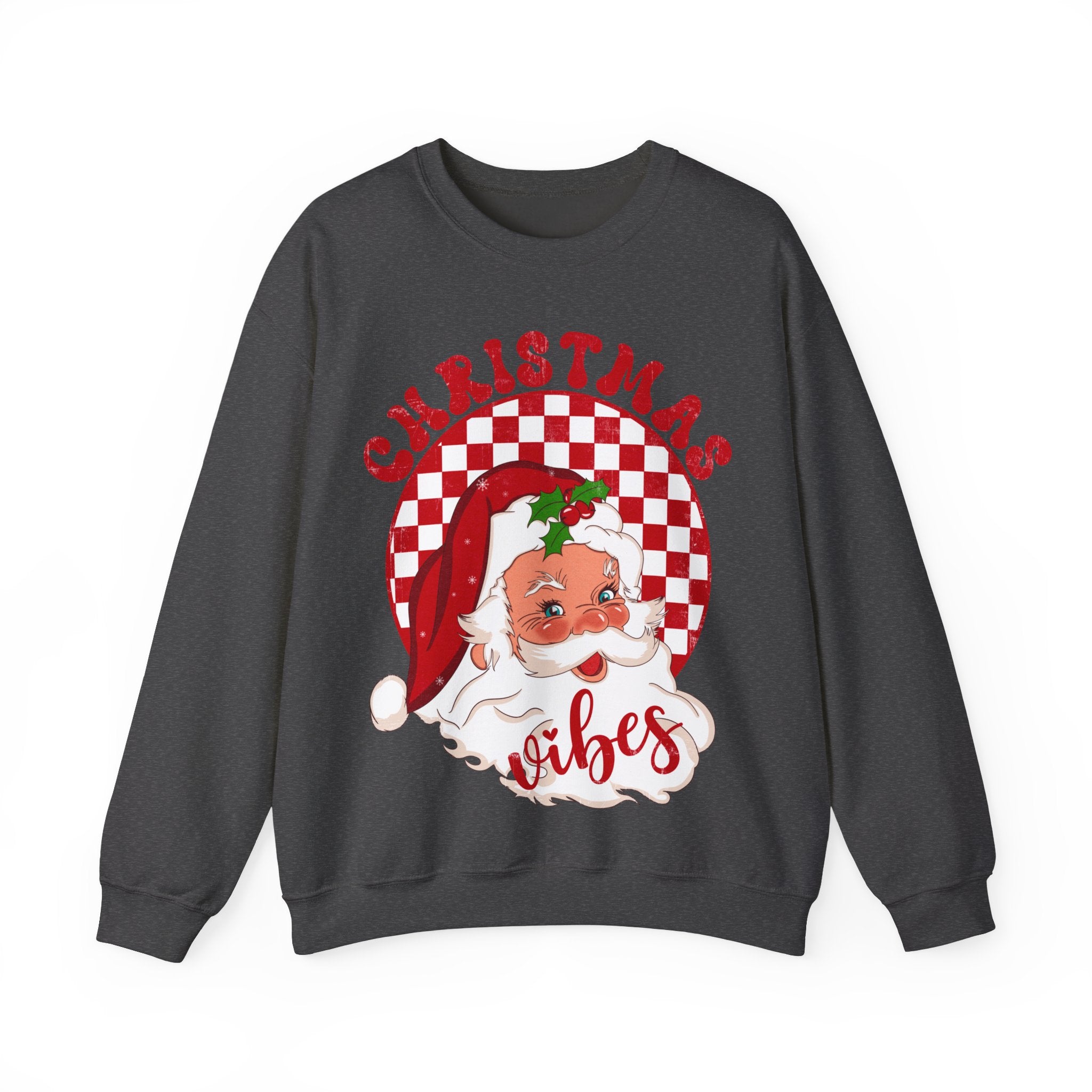 Gildan Festive Christmas Vibes Unisex Crewneck Sweatshirt