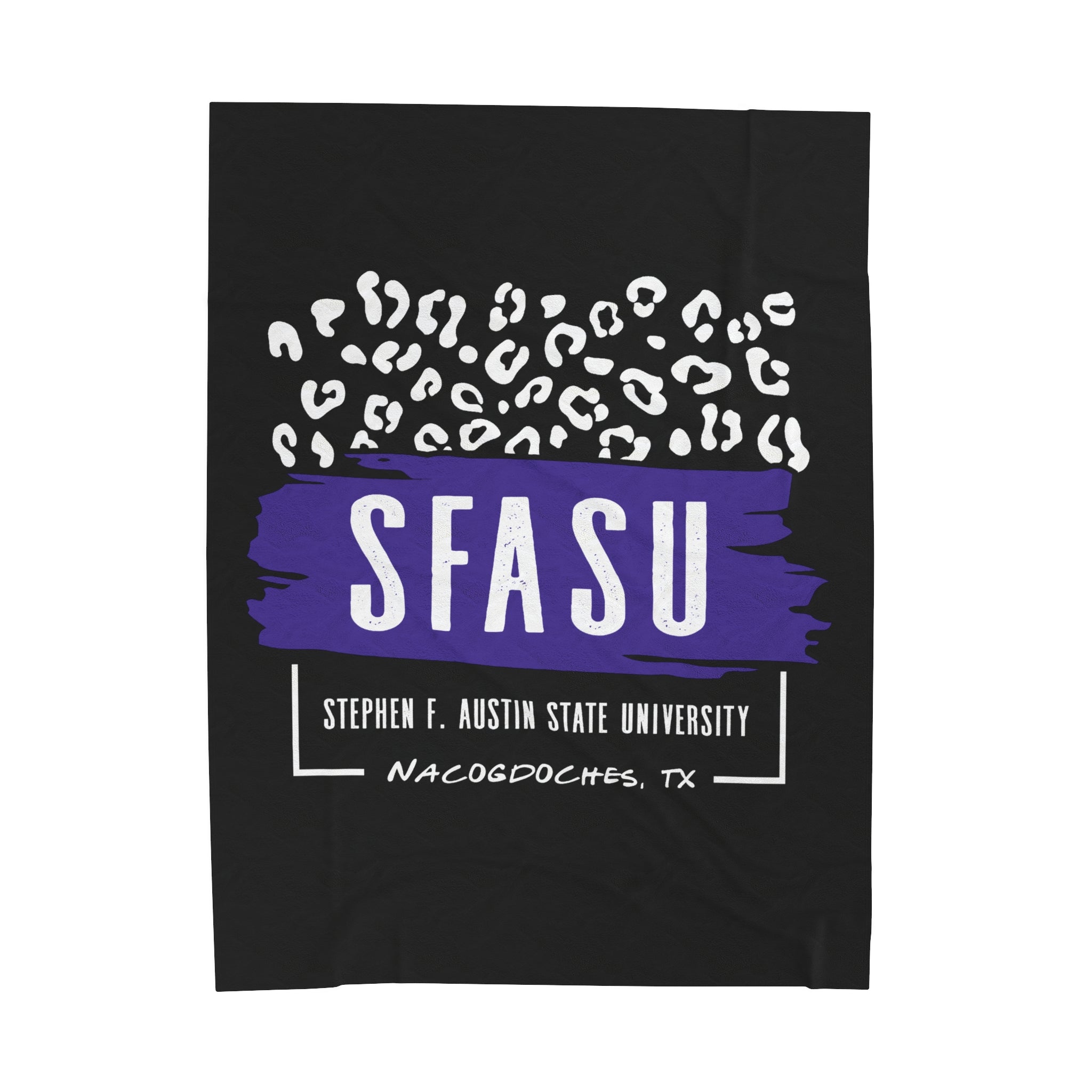 Stephen F. Austin State University Blanket | LEOPARD FRAME | SFASU