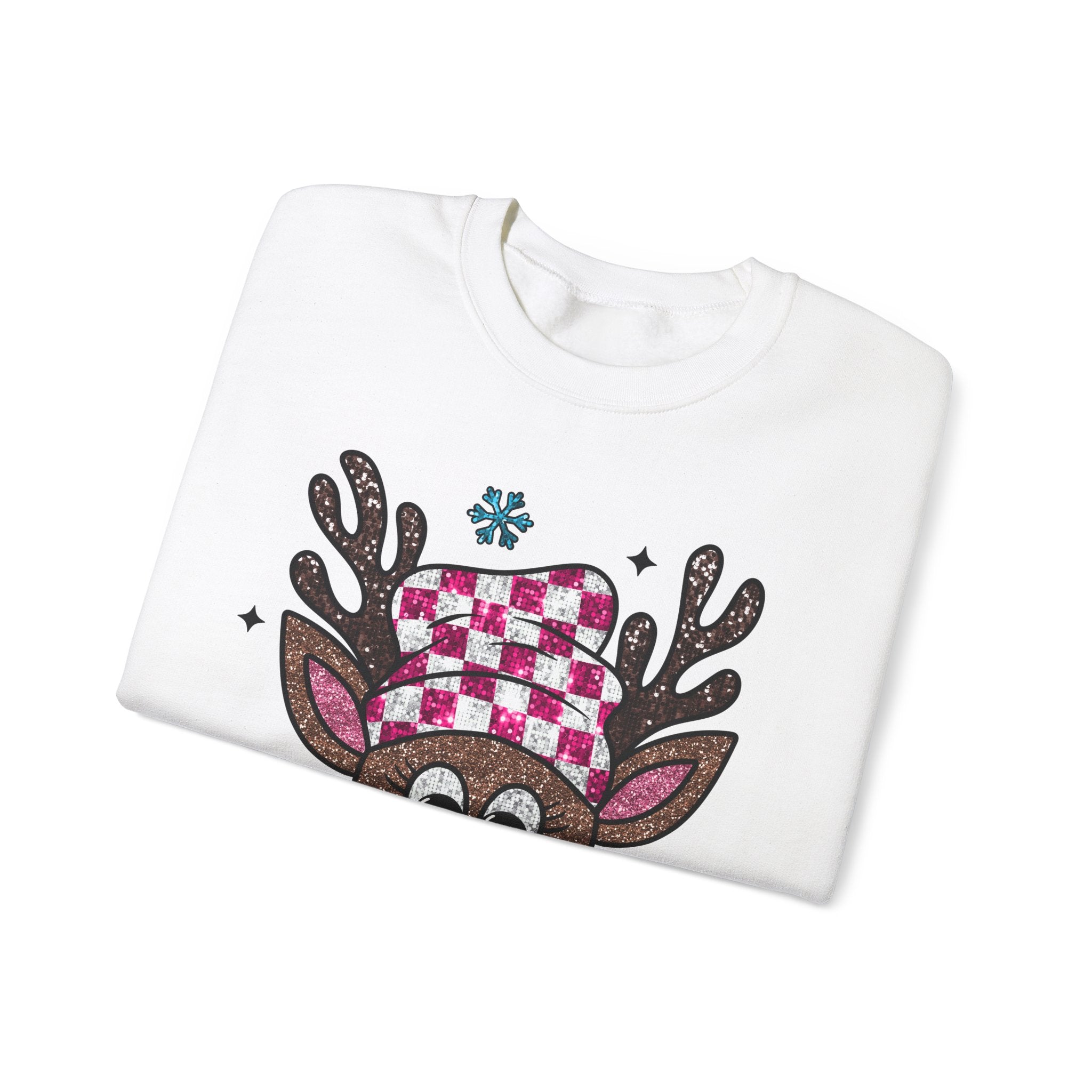 Gildan Cozy Rudolph Christmas Crewneck Sweatshirt