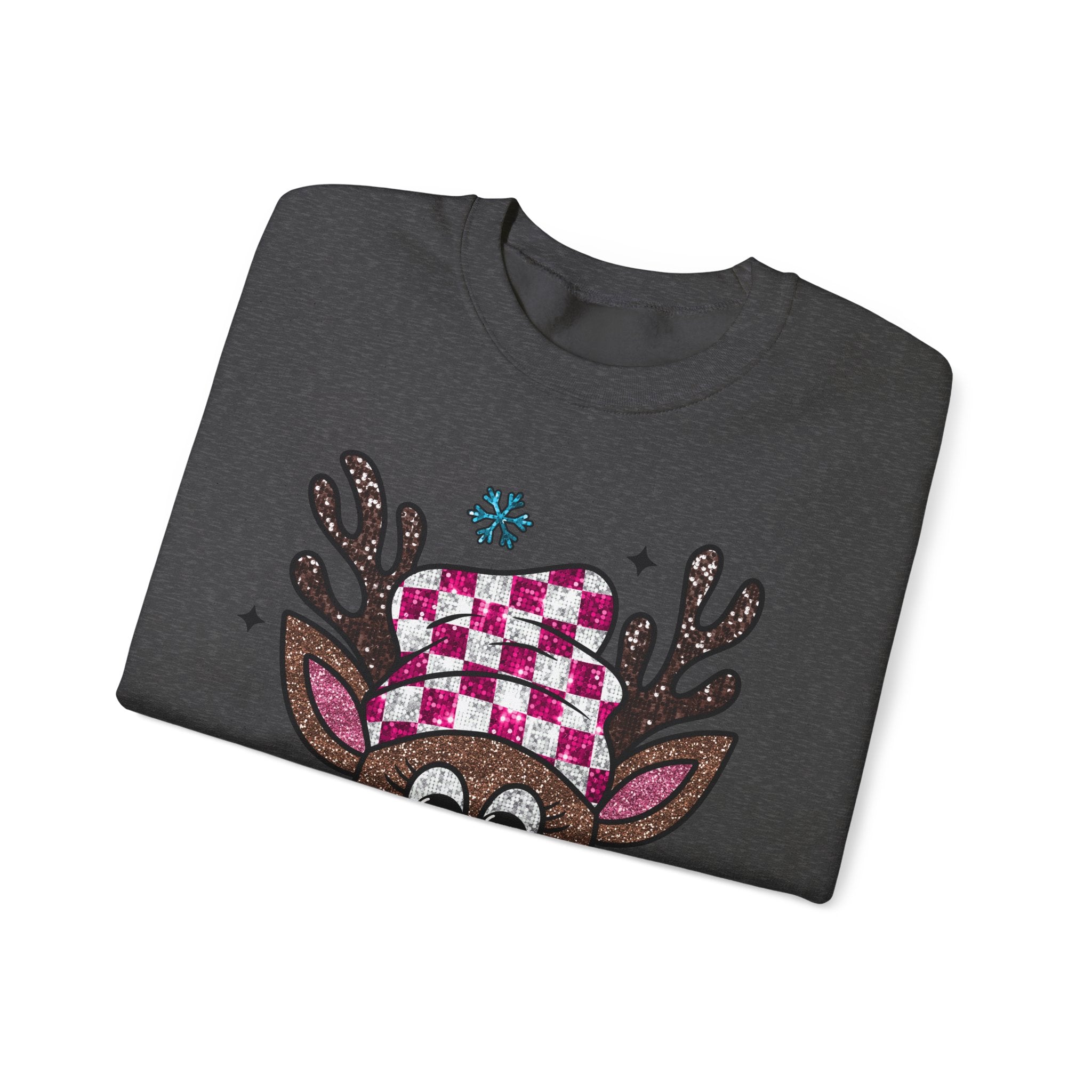 Gildan Cozy Rudolph Christmas Crewneck Sweatshirt