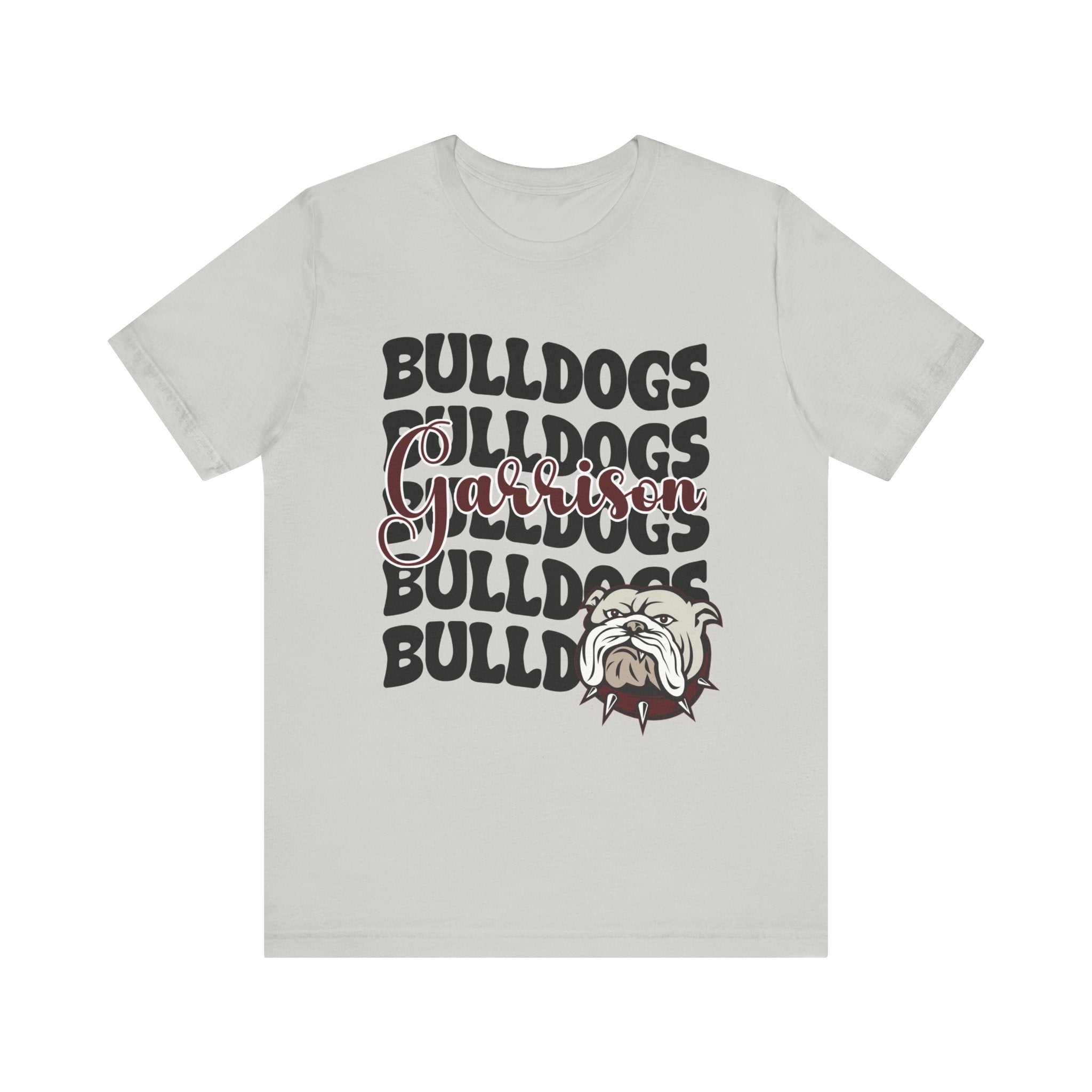 Bella+Canvas School Spirit Tshirt | GARRISON BULLDOGS STACKED