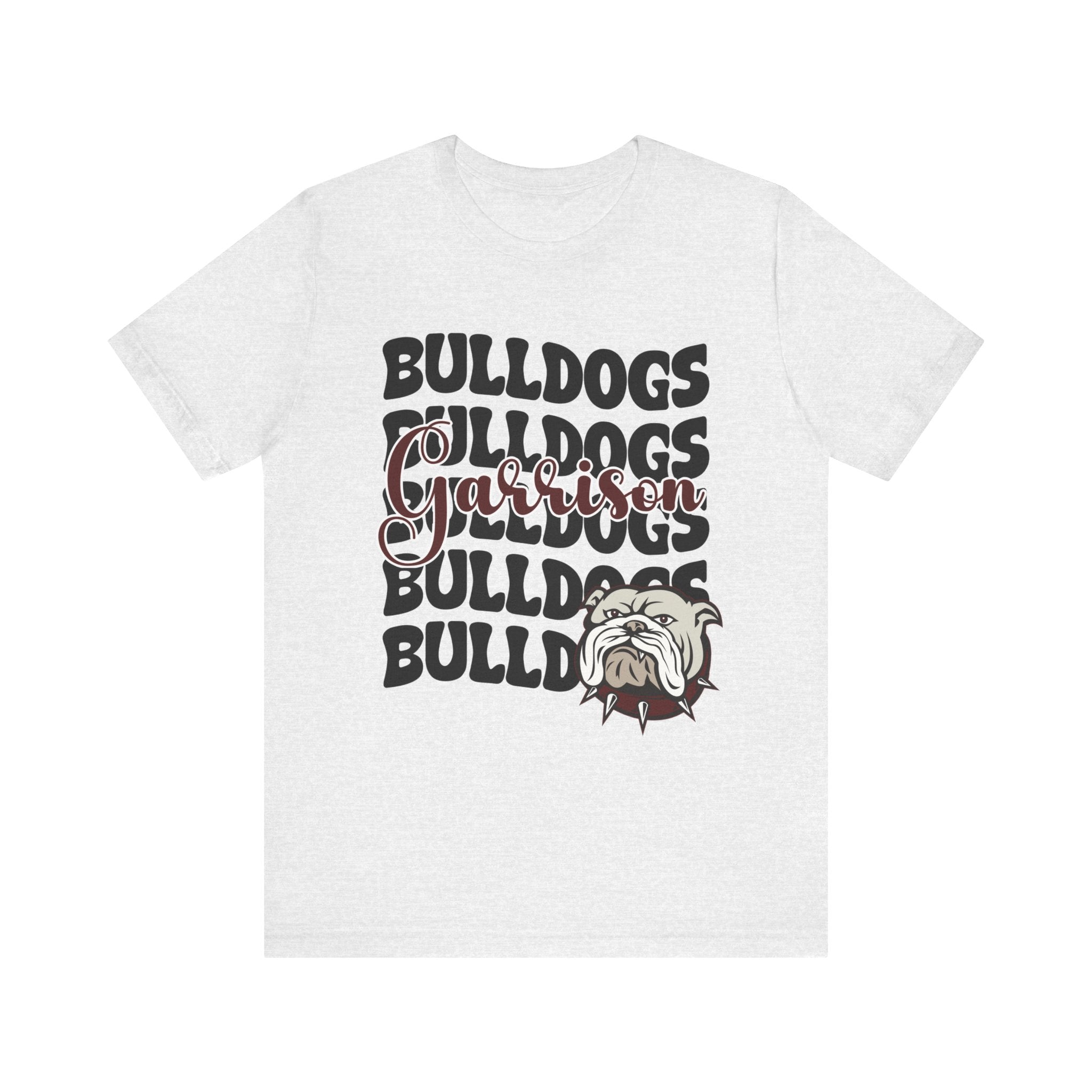 Bella+Canvas School Spirit Tshirt | GARRISON BULLDOGS STACKED