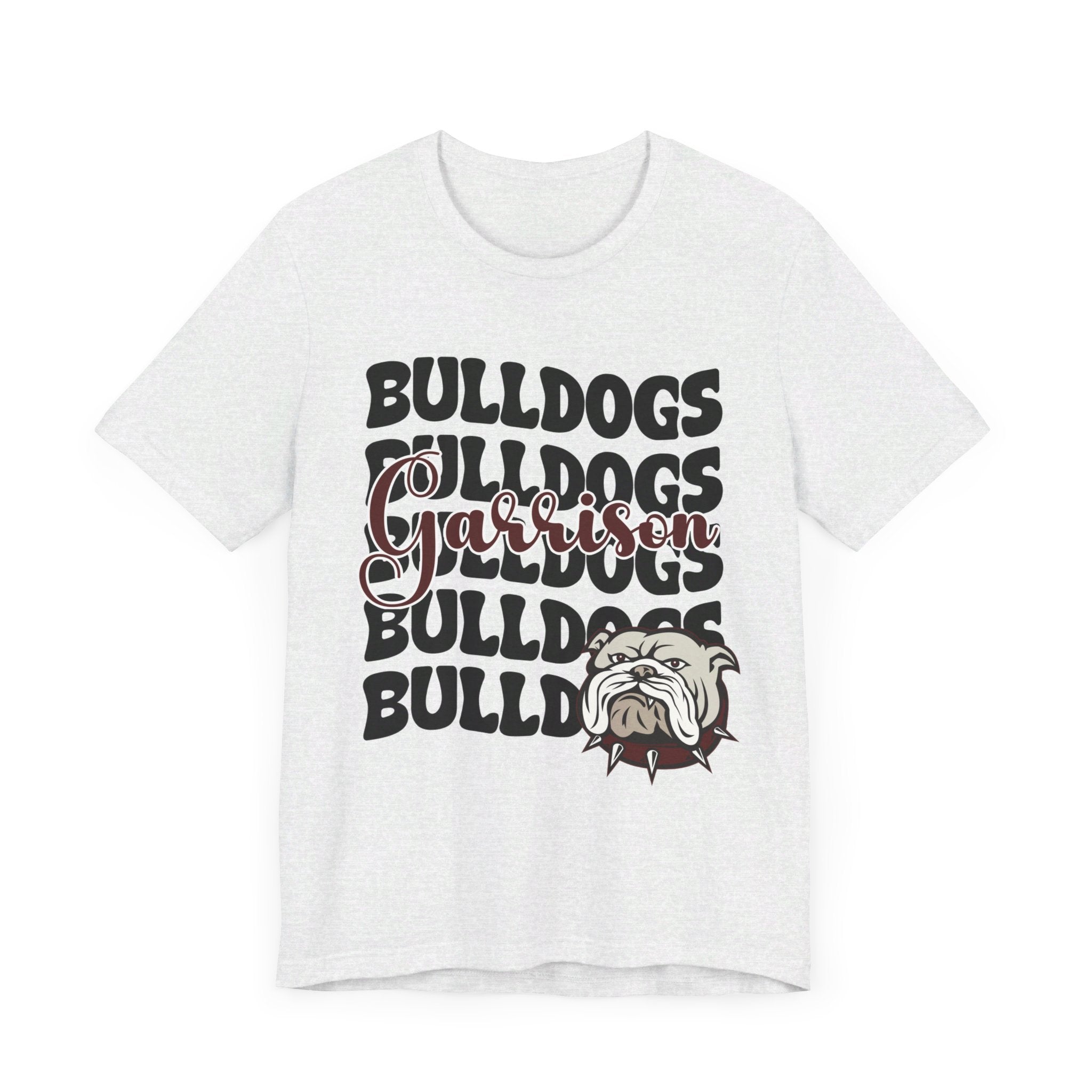 Bella+Canvas School Spirit Tshirt | GARRISON BULLDOGS STACKED