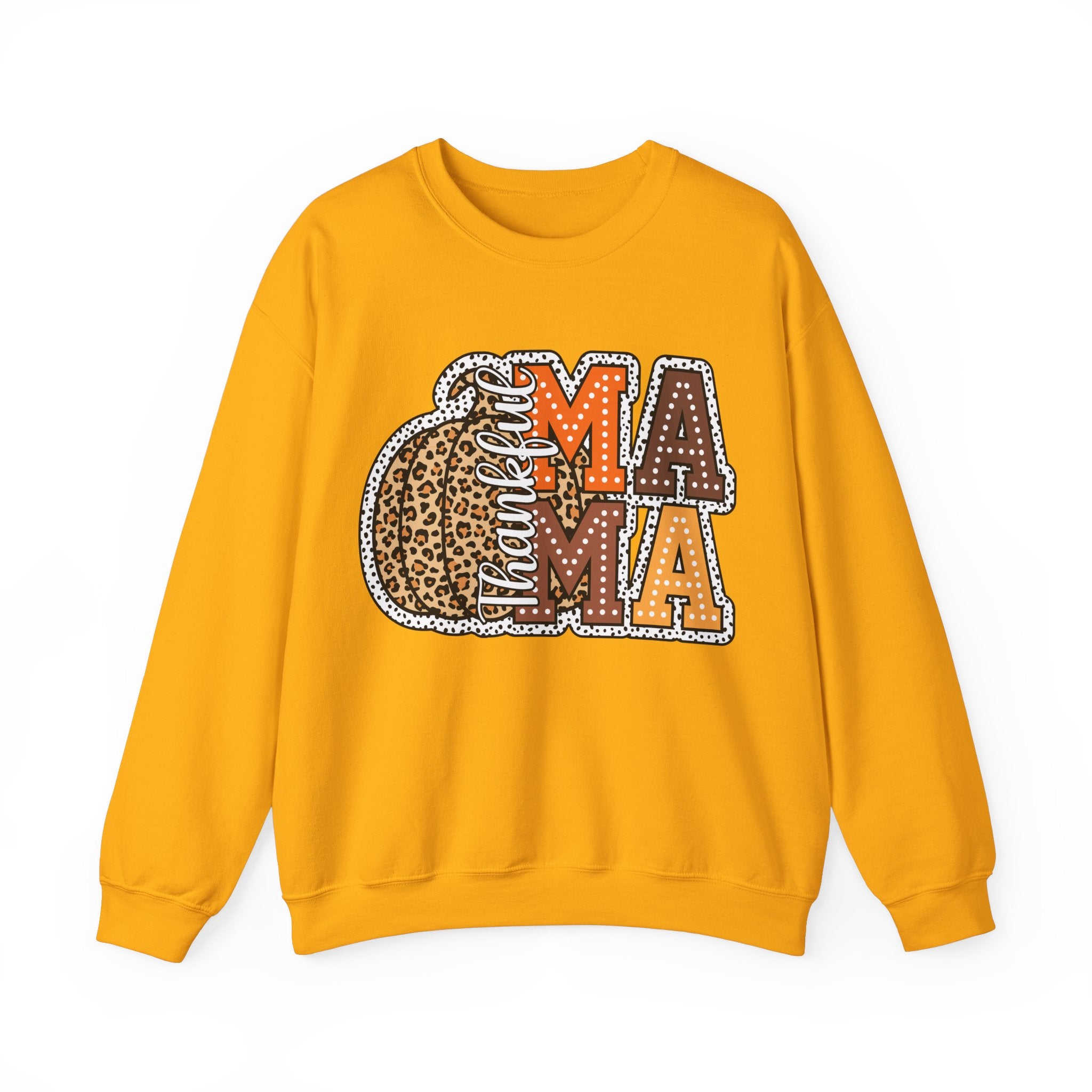 Gildan Leopard Pumpkin Mama Crewneck Sweatshirt - Fall Fashion for Moms