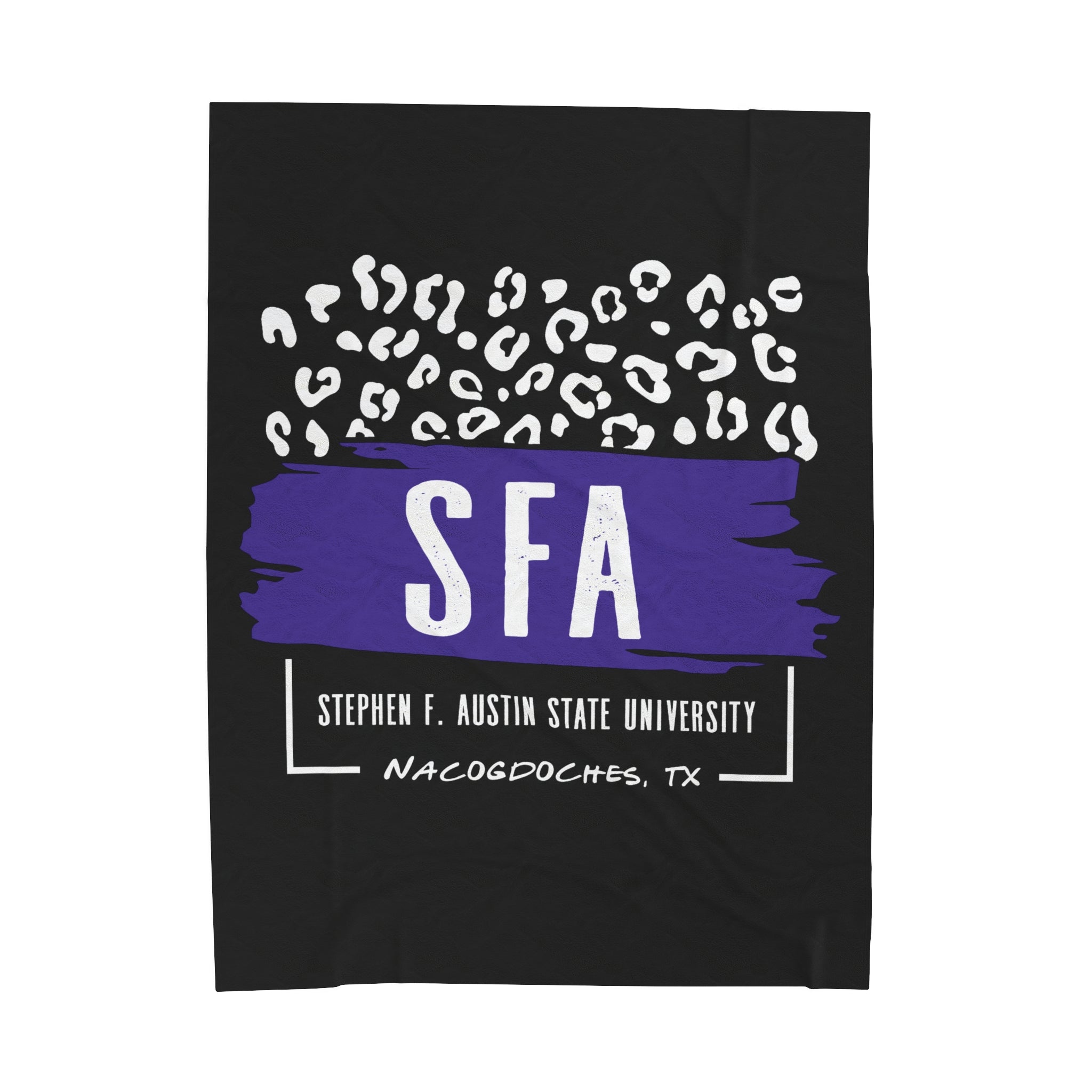 Stephen F. Austin State University Blanket | LEOPARD FRAME | SFA