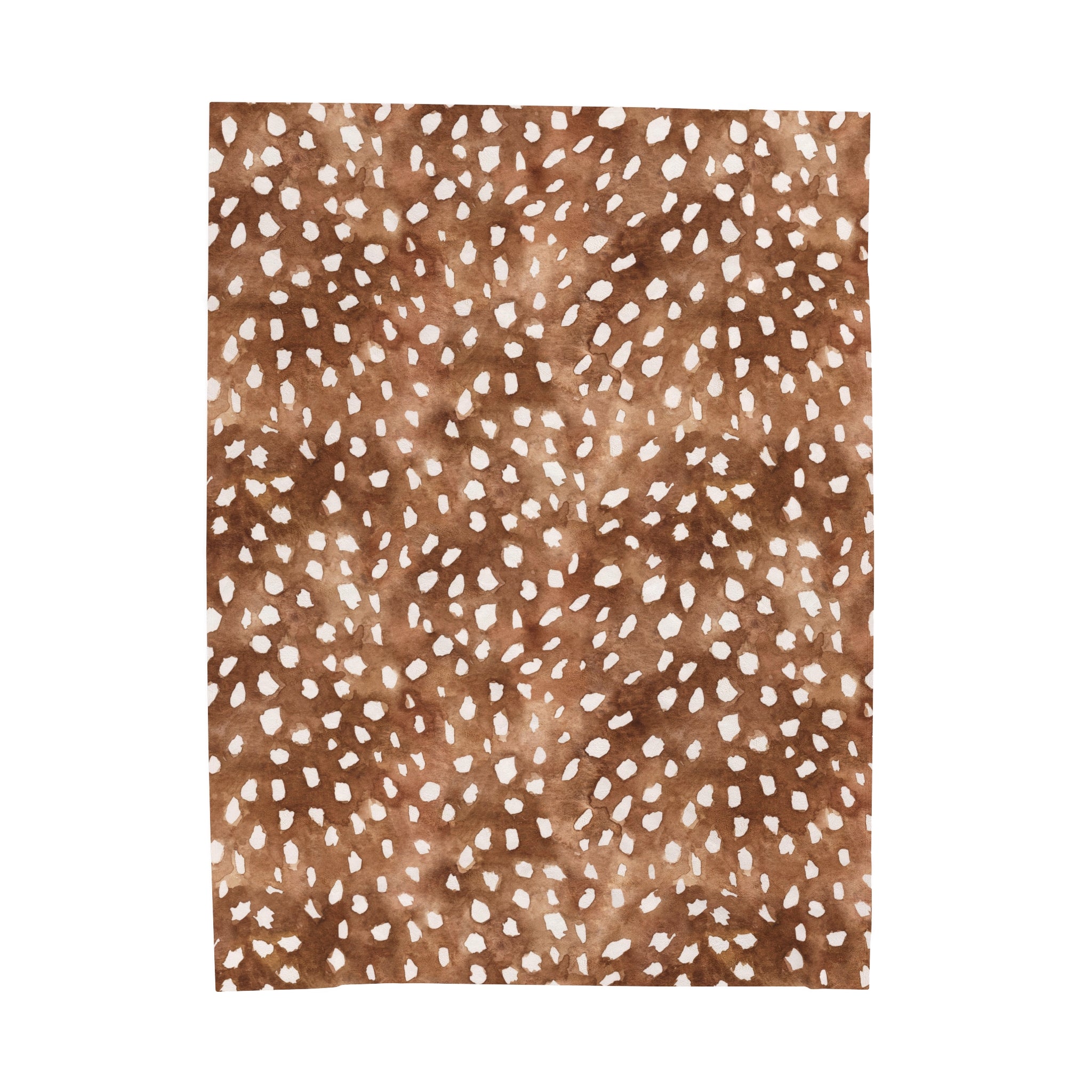 Velveteen Plush Blanket | FAWN PRINT