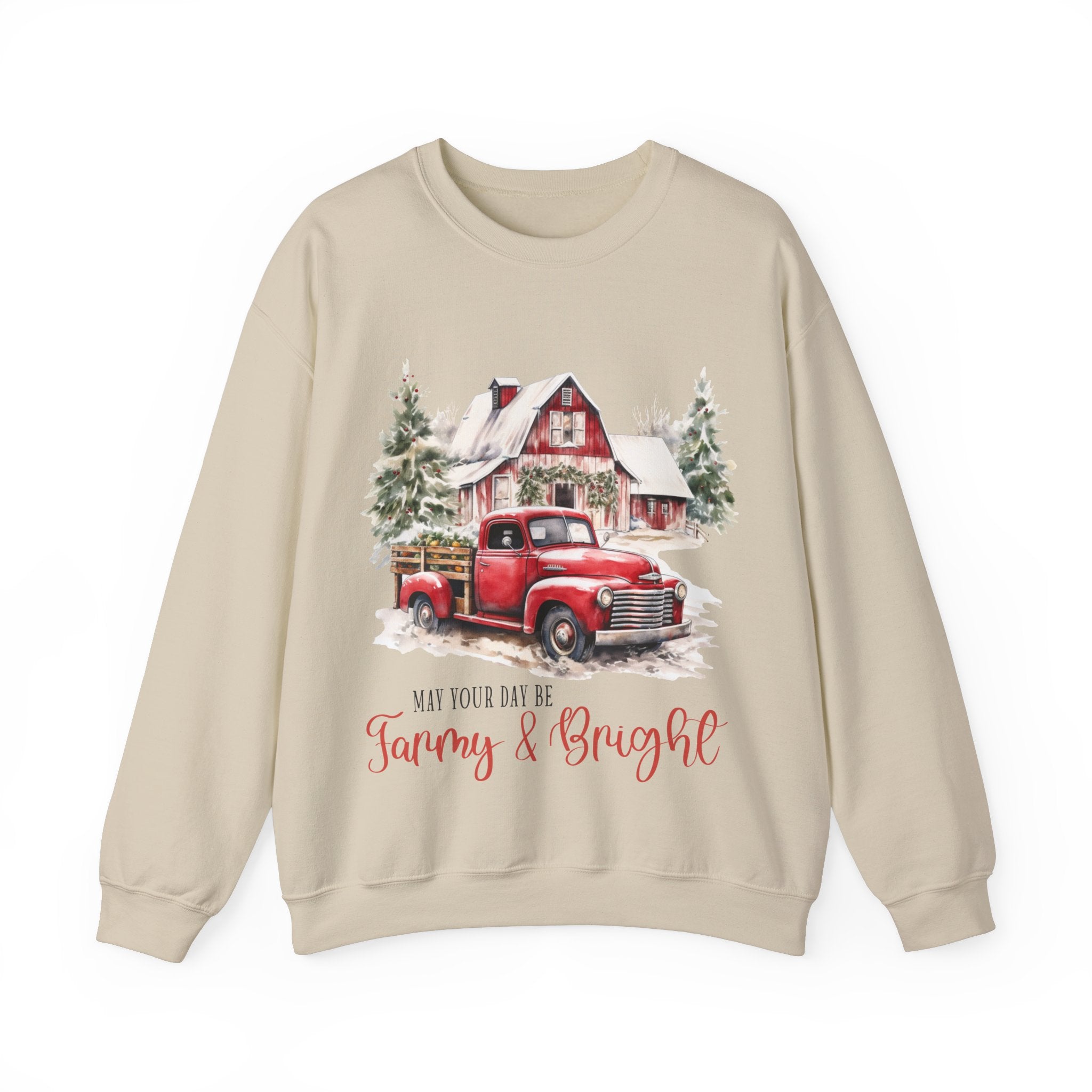 Gildan Cozy Holiday Sweatshirt - 'May Your Day Be Merry & Bright'