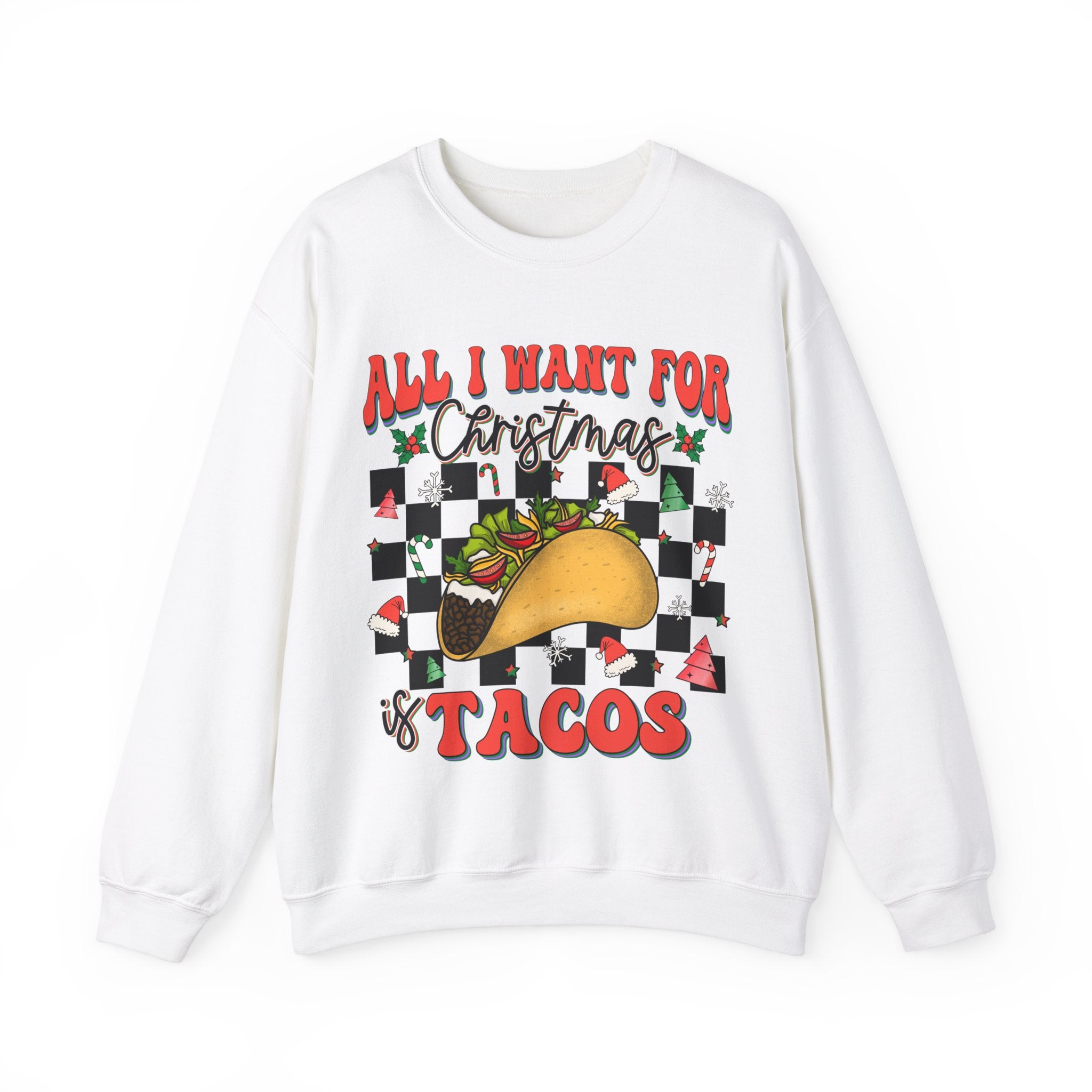 Gildan Fun Christmas Taco Sweatshirt - Unisex Heavy Blend™ Crewneck