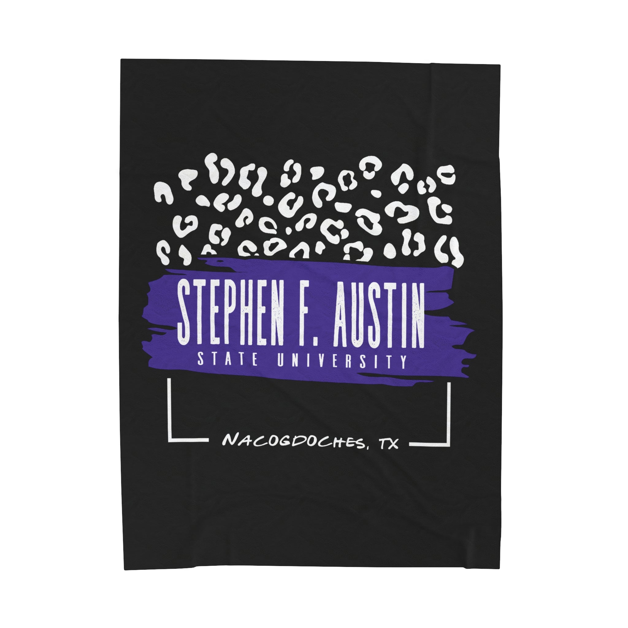 Stephen F. Austin State University Blanket | LEOPARD FRAME 1