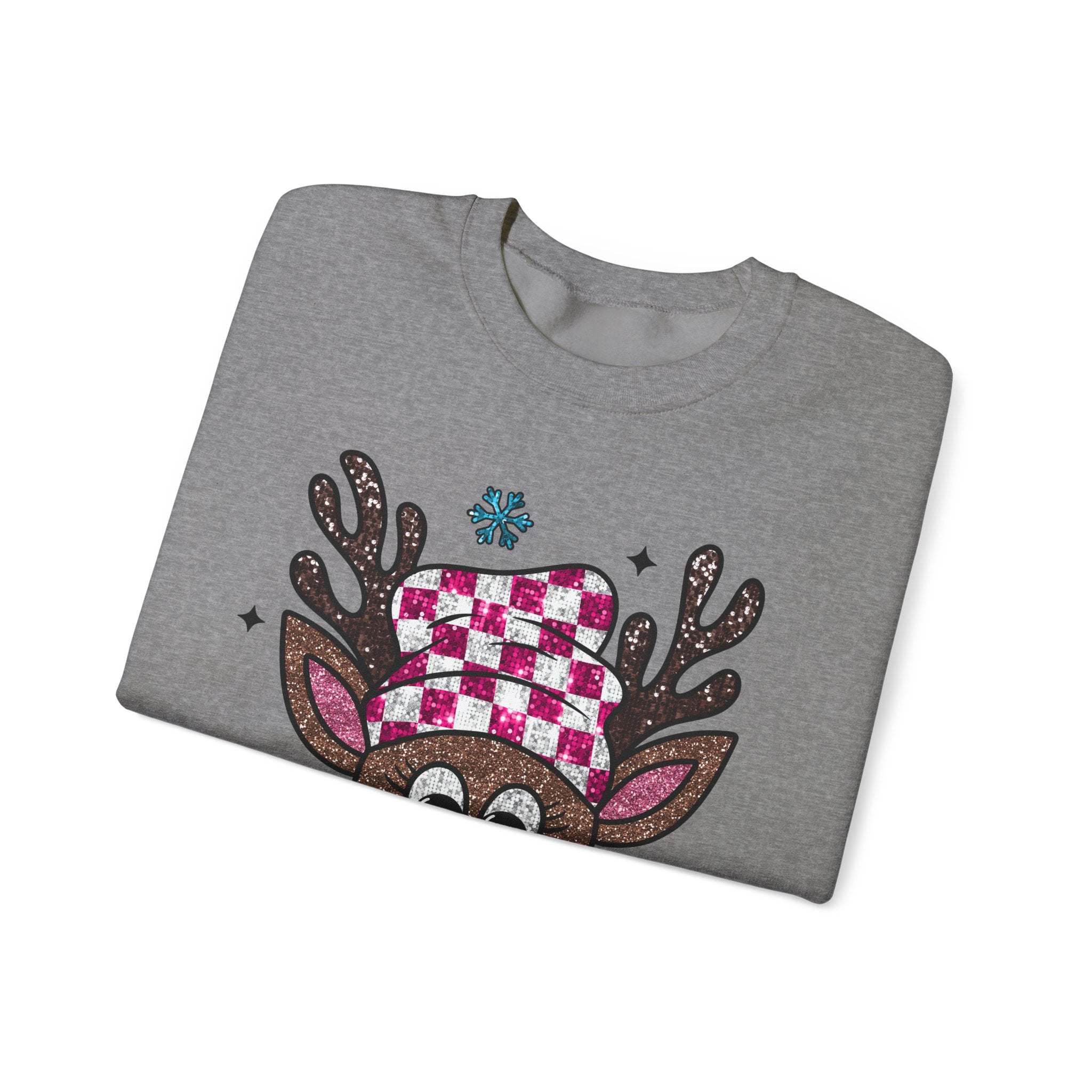 Gildan Cozy Rudolph Christmas Crewneck Sweatshirt