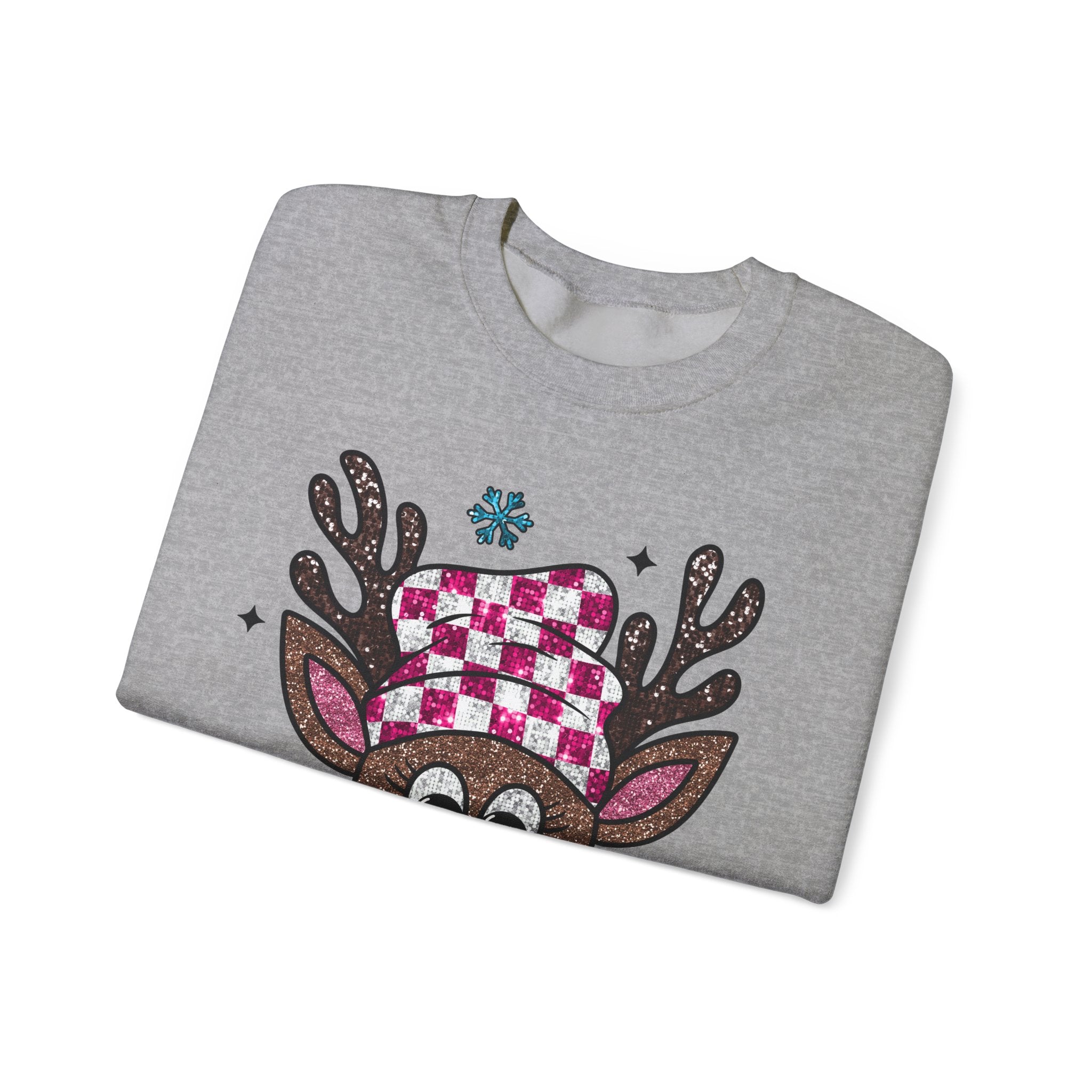 Gildan Cozy Rudolph Christmas Crewneck Sweatshirt