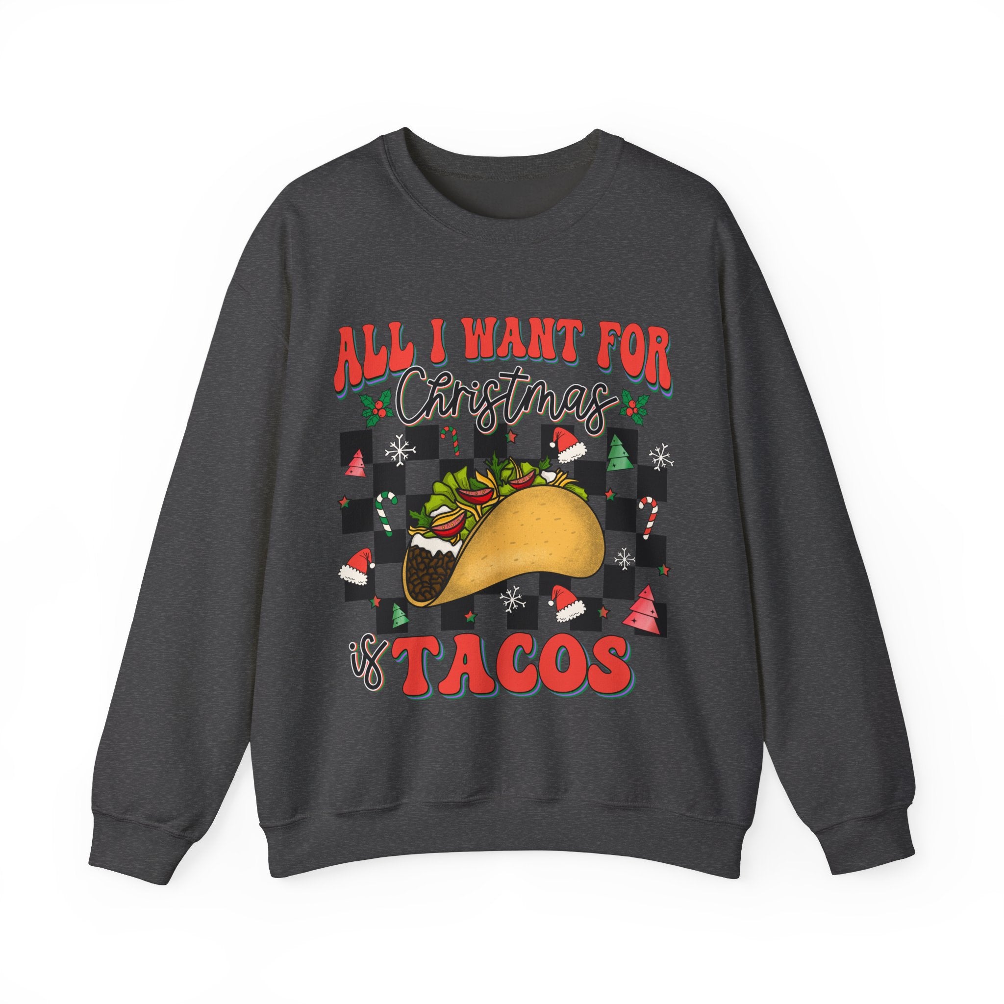 Gildan Fun Christmas Taco Sweatshirt - Unisex Heavy Blend™ Crewneck