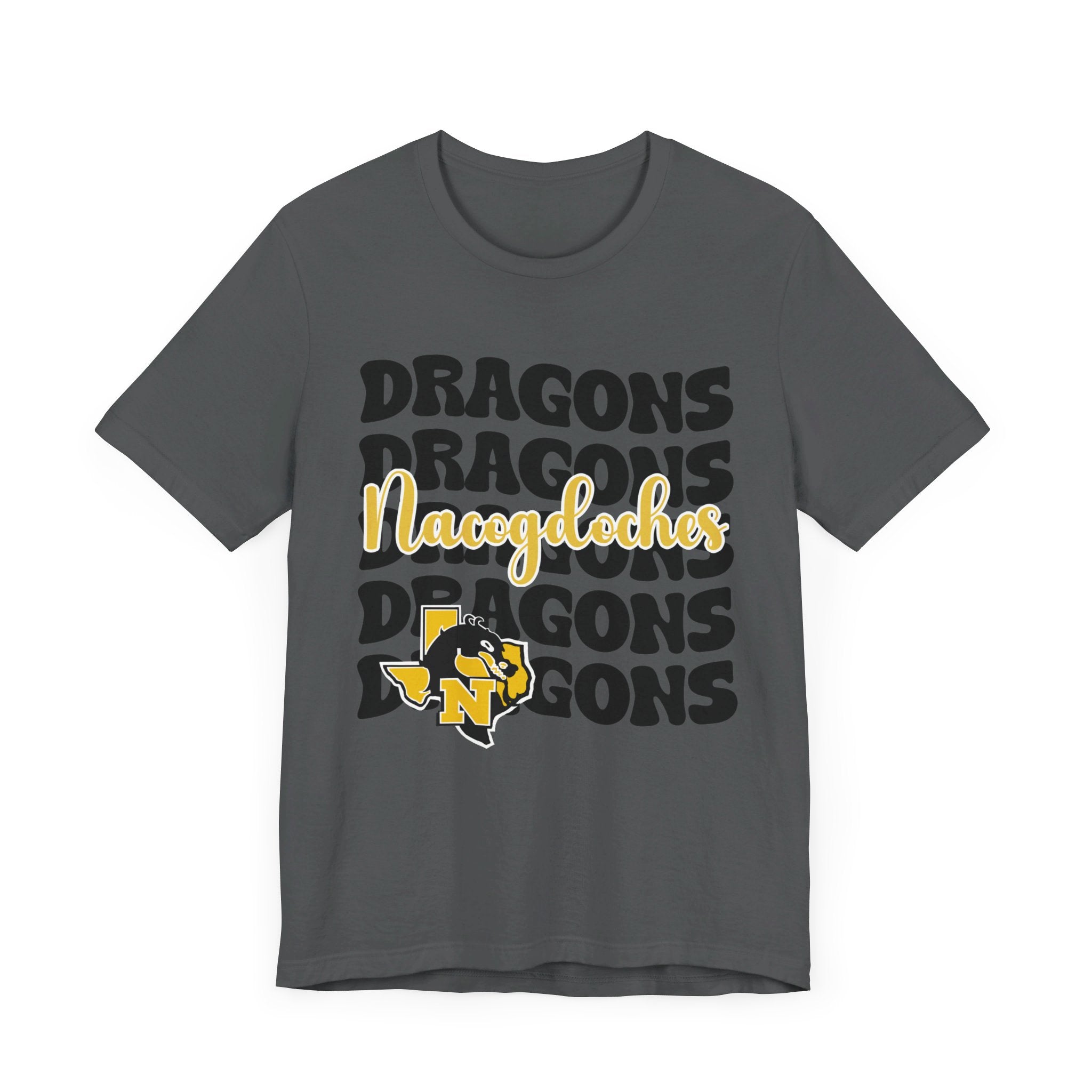 Belle + Canvas T-Shirt | School Spirit | NACOGDOCHES DRAGONS STACKED