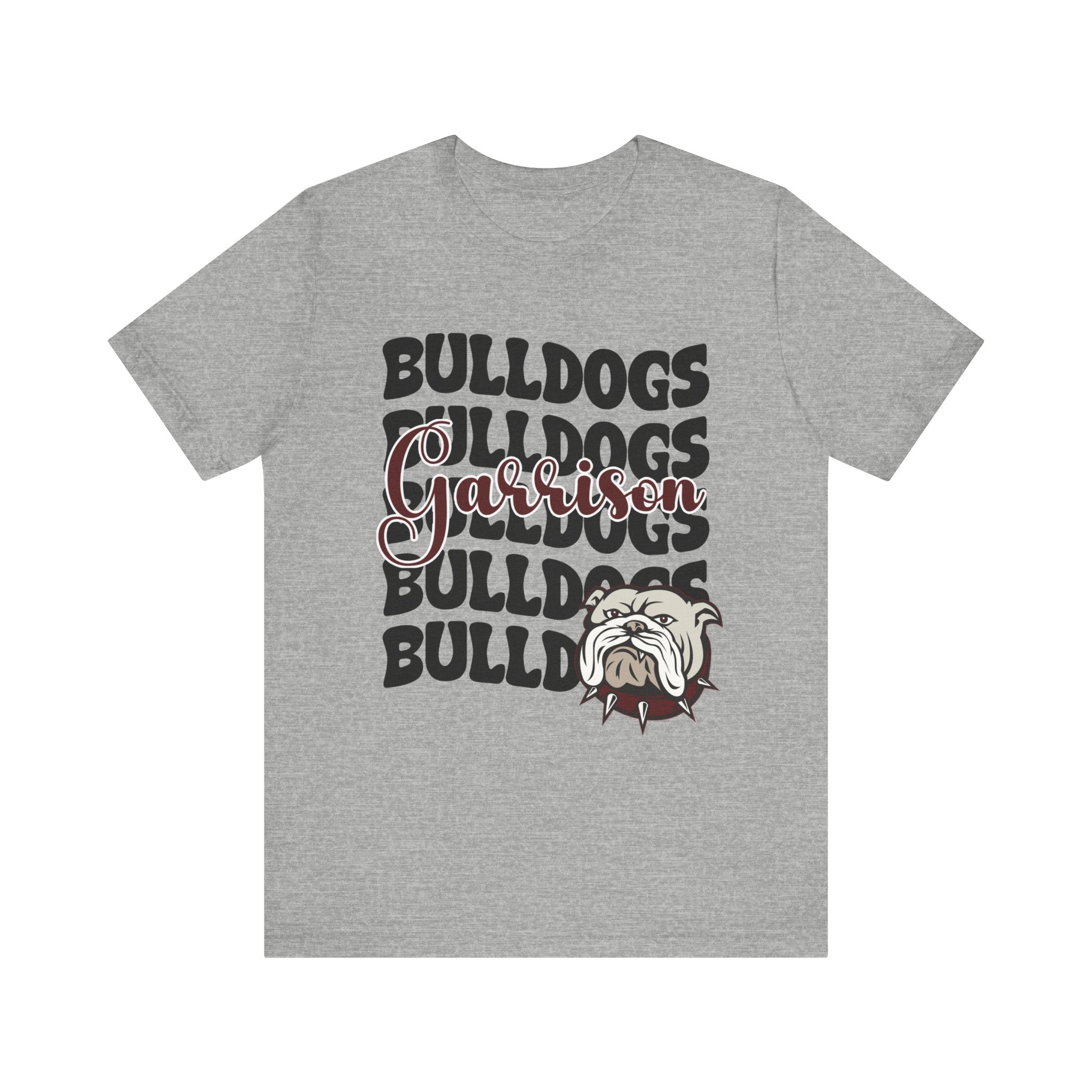 Bella+Canvas School Spirit Tshirt | GARRISON BULLDOGS STACKED