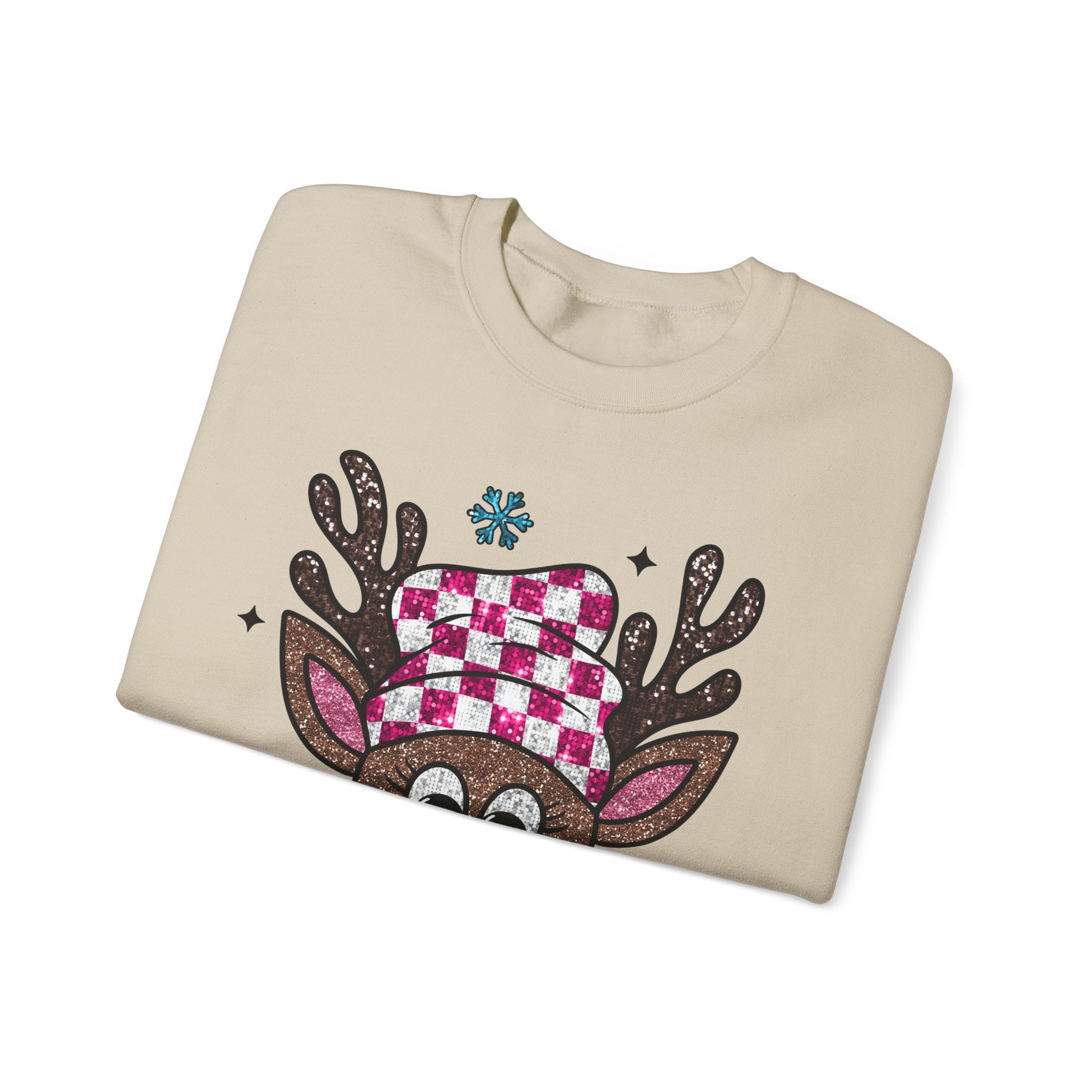 Gildan Cozy Rudolph Christmas Crewneck Sweatshirt