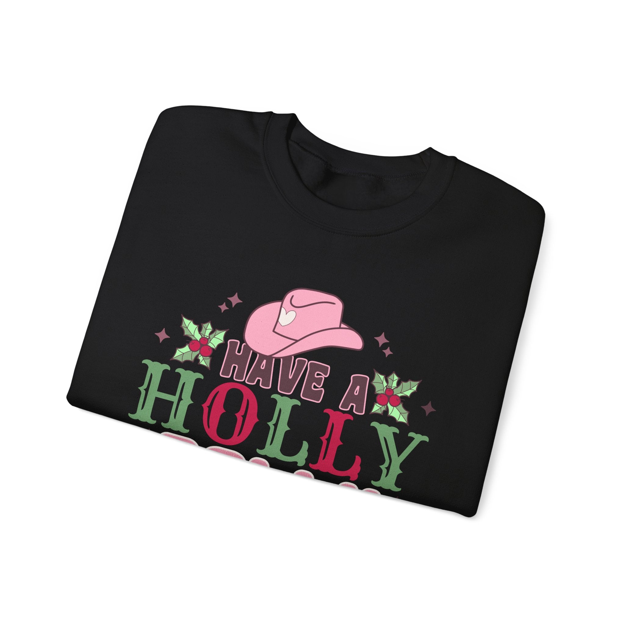 Gildan Have a Holly Dolly Christmas Sweatshirt - Unisex Heavy Blend Crewneck