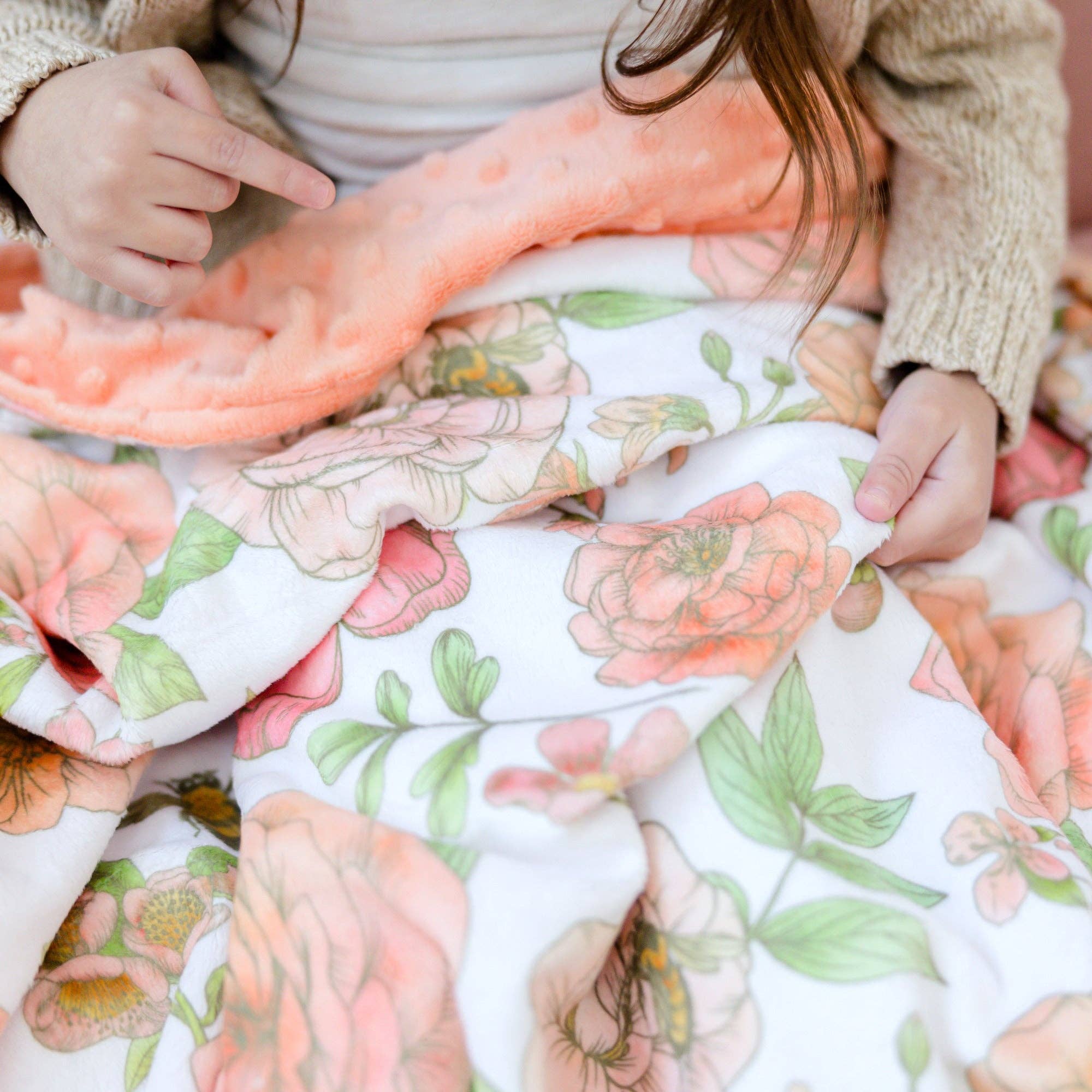 Baby & Toddler Minky Blanket - Botanical Florals