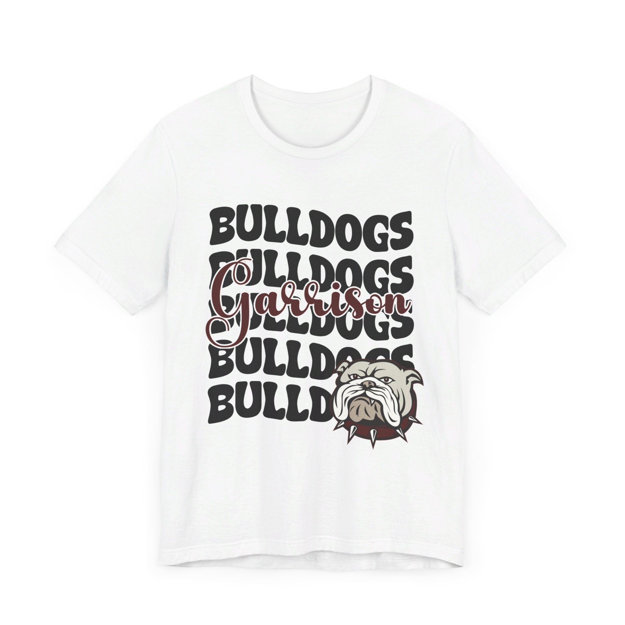 Bella+Canvas School Spirit Tshirt | GARRISON BULLDOGS STACKED