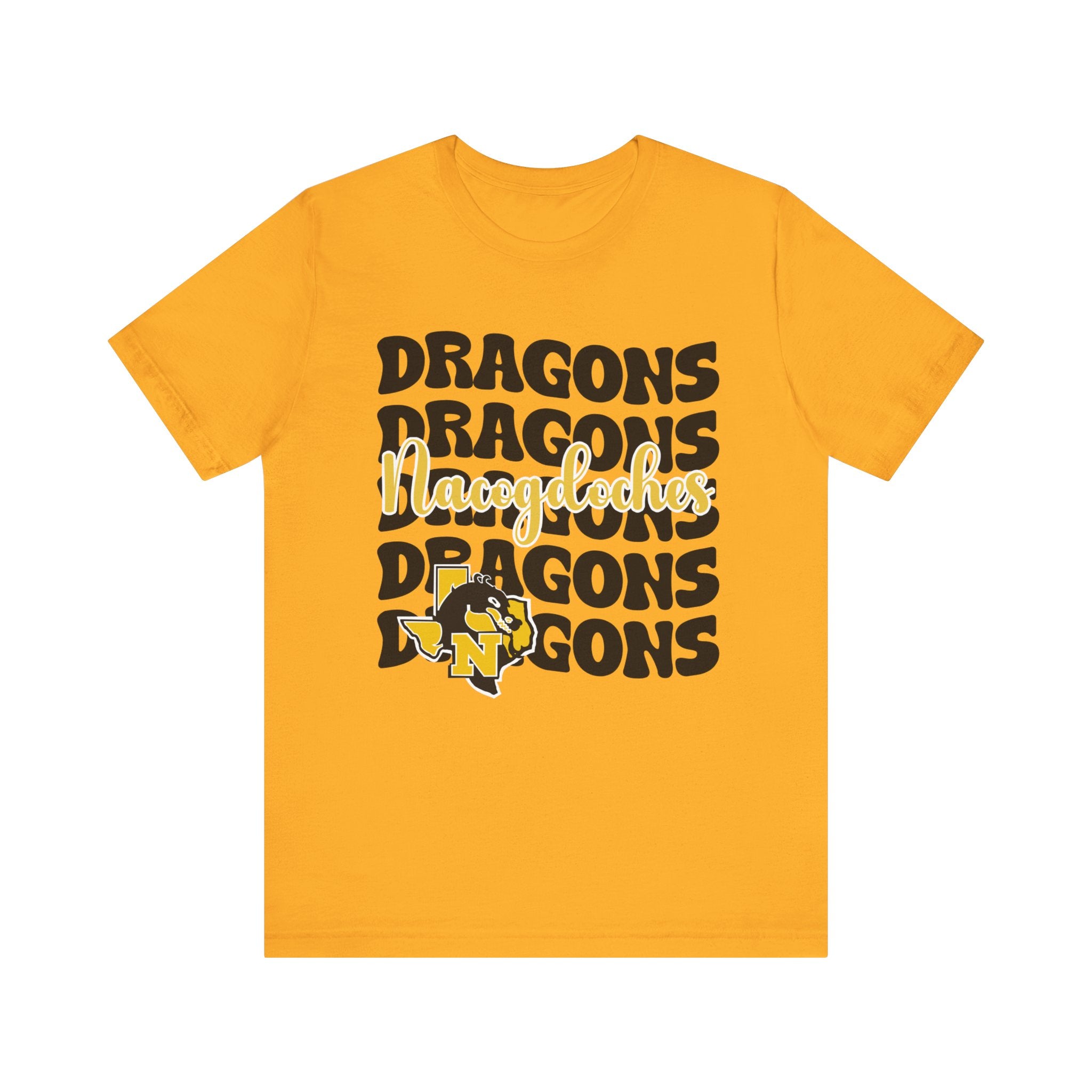 Belle + Canvas T-Shirt | School Spirit | NACOGDOCHES DRAGONS STACKED