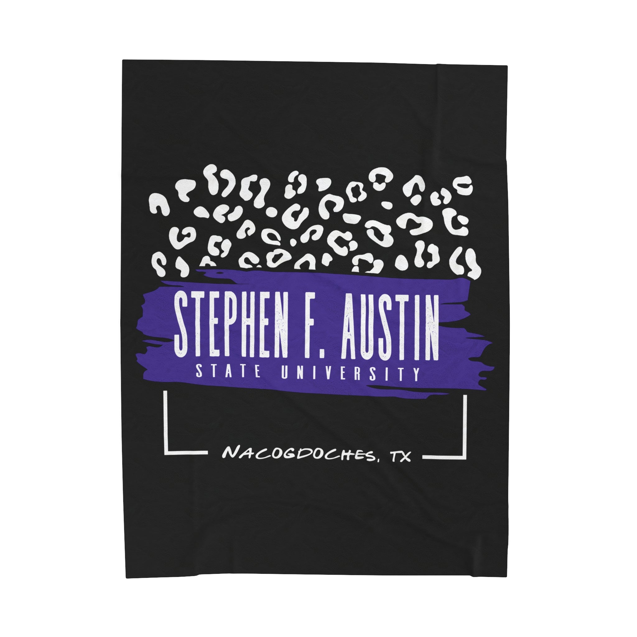 Stephen F. Austin State University Blanket | LEOPARD FRAME | STEPHEN F. AUSTIN STATE UNIVERSITY