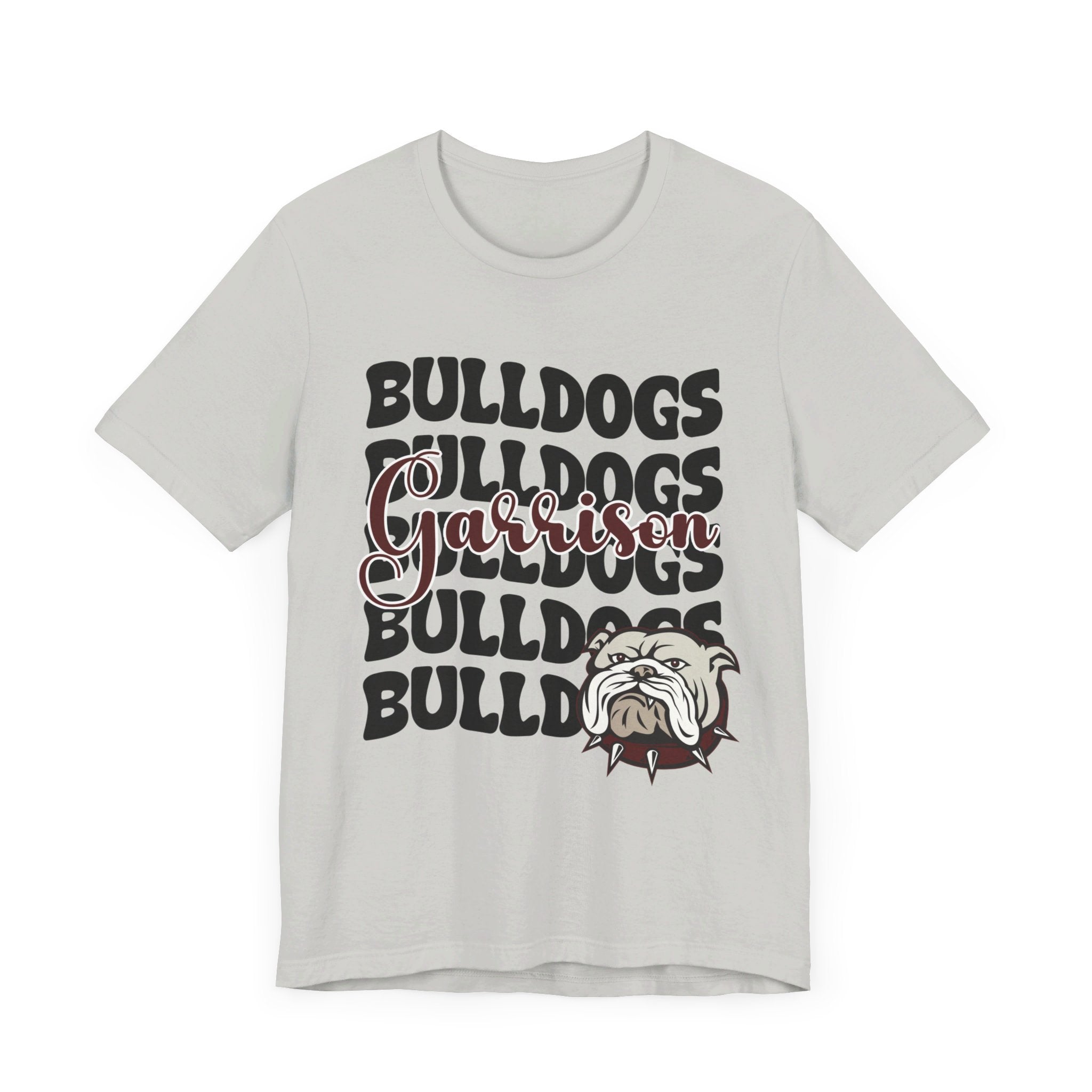 Bella+Canvas School Spirit Tshirt | GARRISON BULLDOGS STACKED