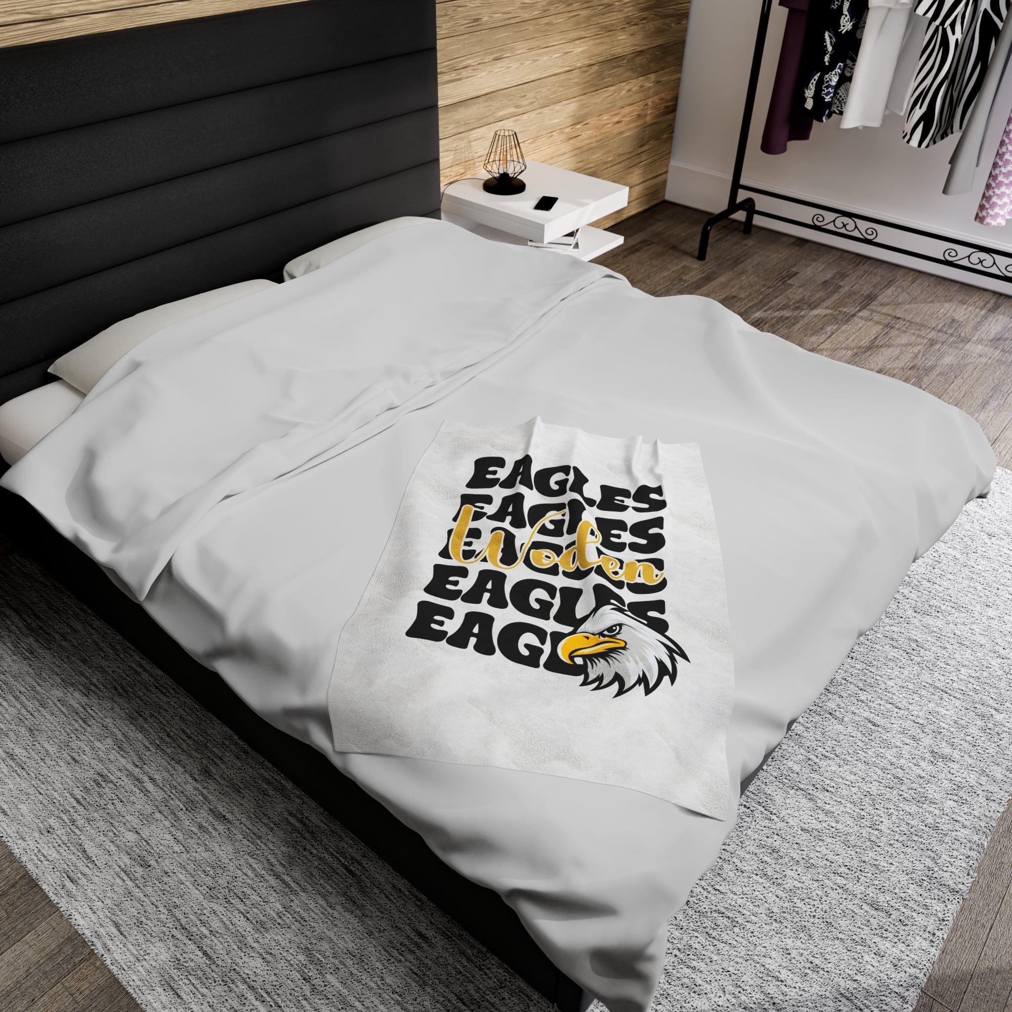 SCHOOL SPIRIT BLANKET | STACKED | WODEN EAGLES