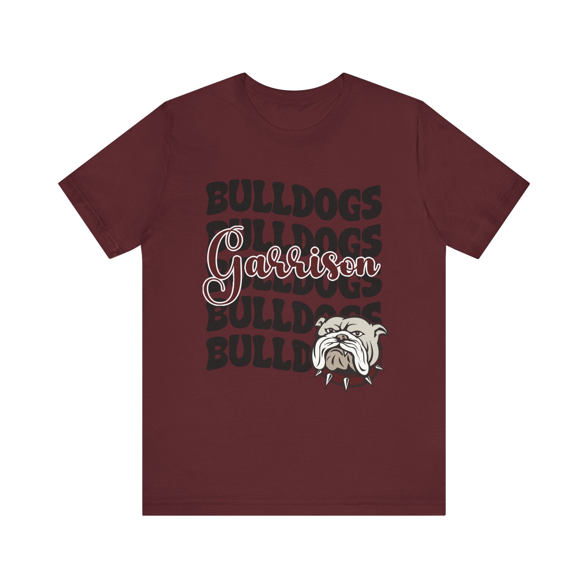 Bella+Canvas School Spirit Tshirt | GARRISON BULLDOGS STACKED