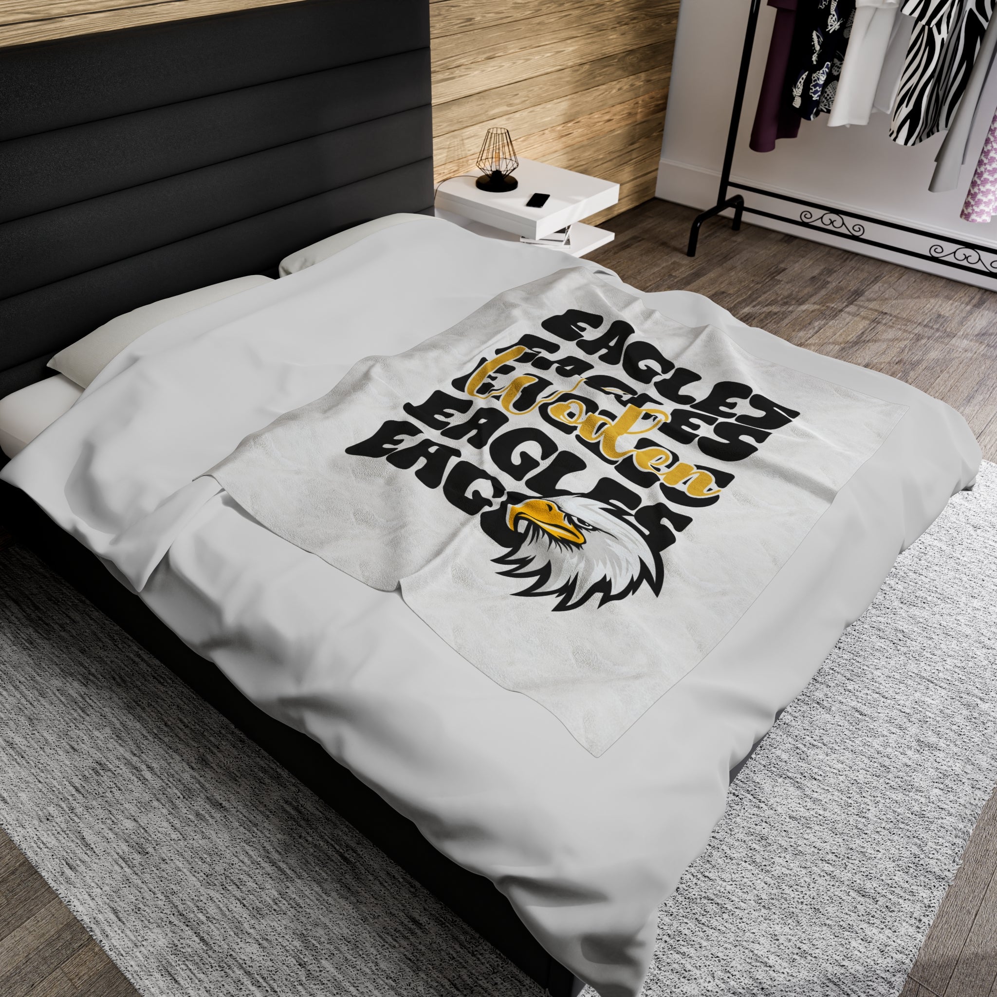 SCHOOL SPIRIT BLANKET | STACKED | WODEN EAGLES