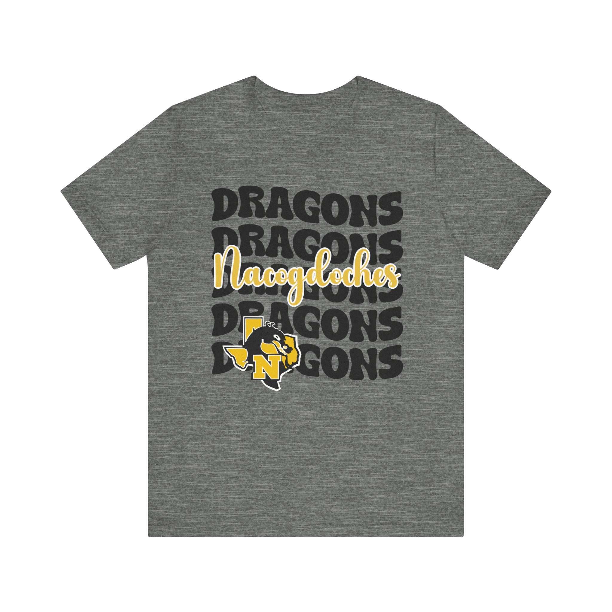 Belle + Canvas T-Shirt | School Spirit | NACOGDOCHES DRAGONS STACKED