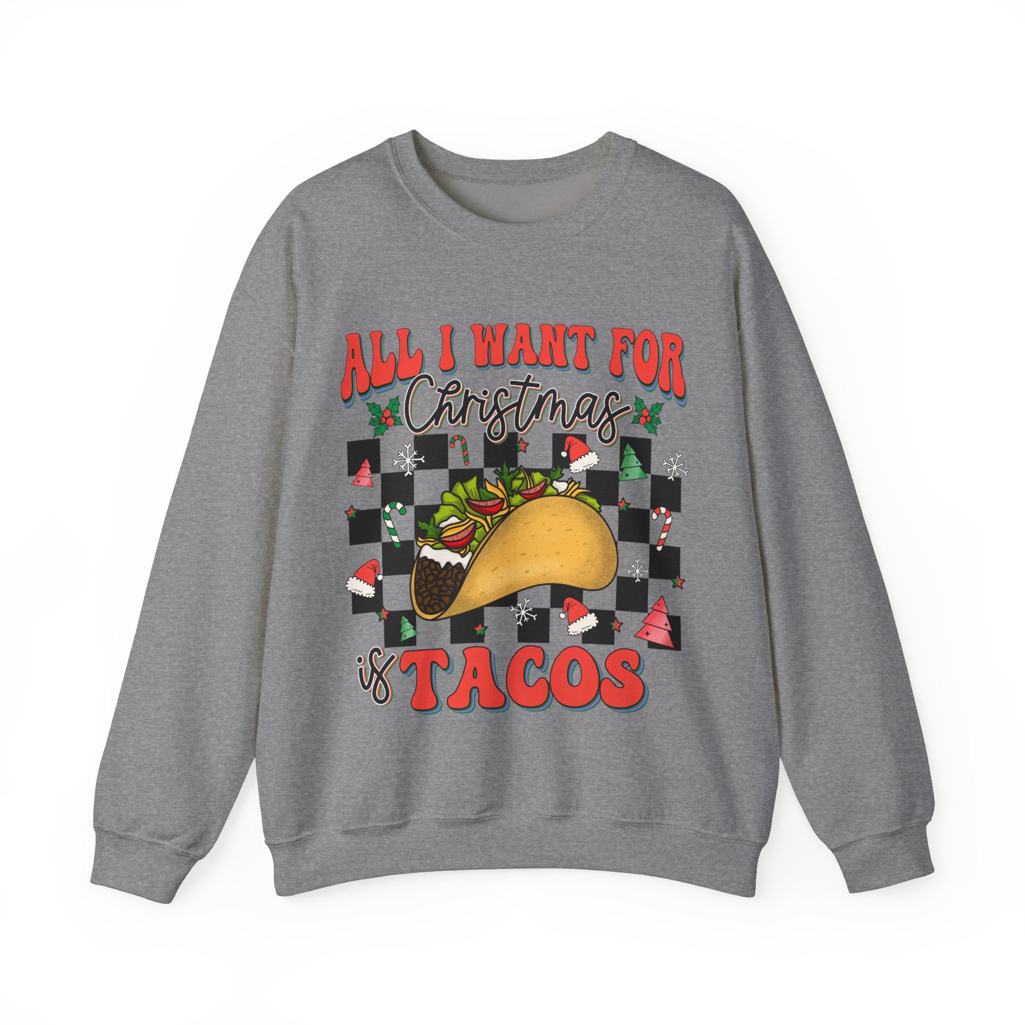 Gildan Fun Christmas Taco Sweatshirt - Unisex Heavy Blend™ Crewneck