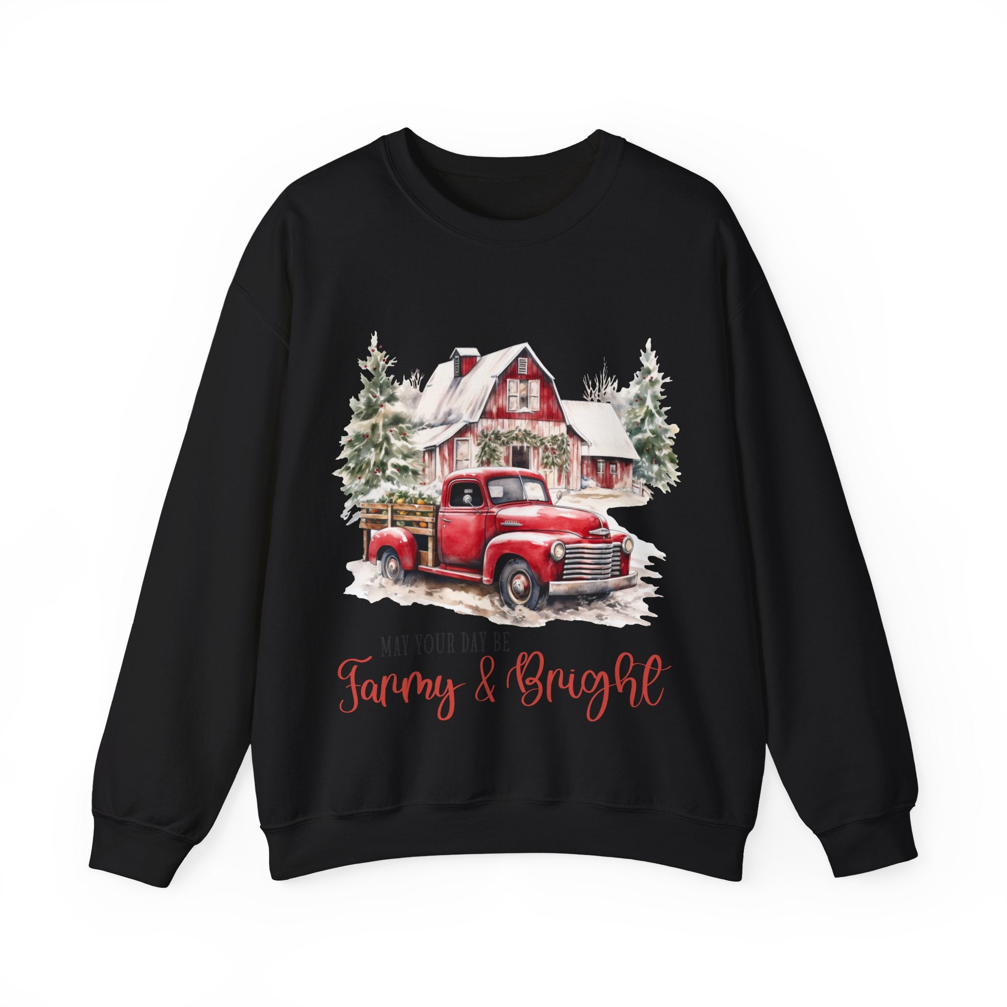 Gildan Cozy Holiday Sweatshirt - 'May Your Day Be Merry & Bright'