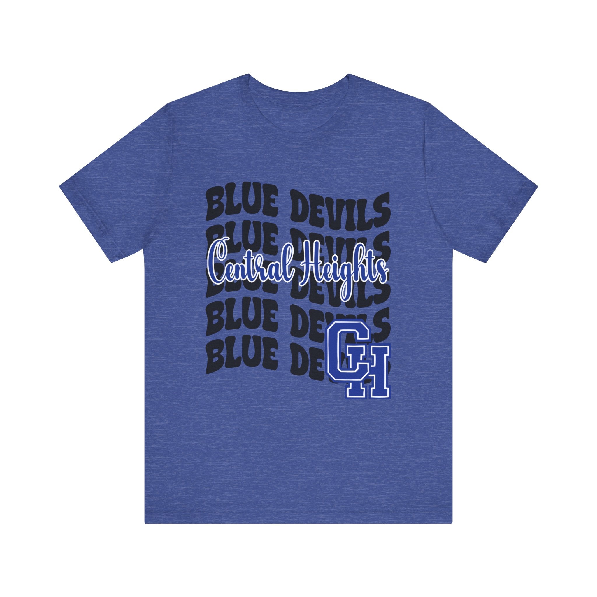 Bella + Canvas School Spirit Tshirt | CENTRAL HEIGHTS BLUE DEVILS