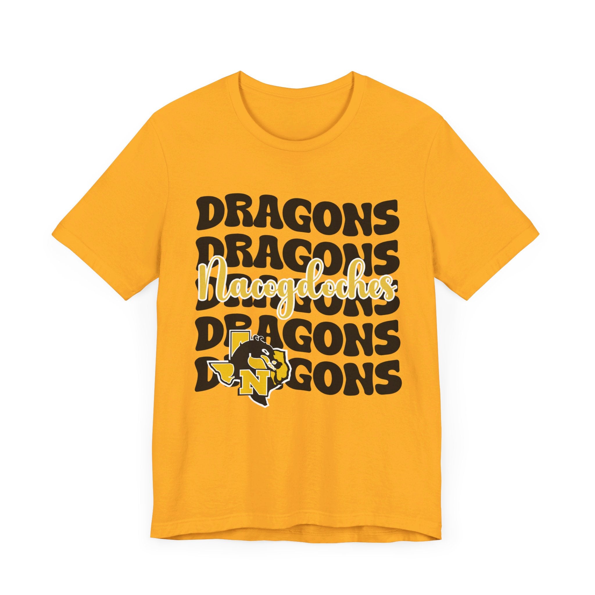 Belle + Canvas T-Shirt | School Spirit | NACOGDOCHES DRAGONS STACKED