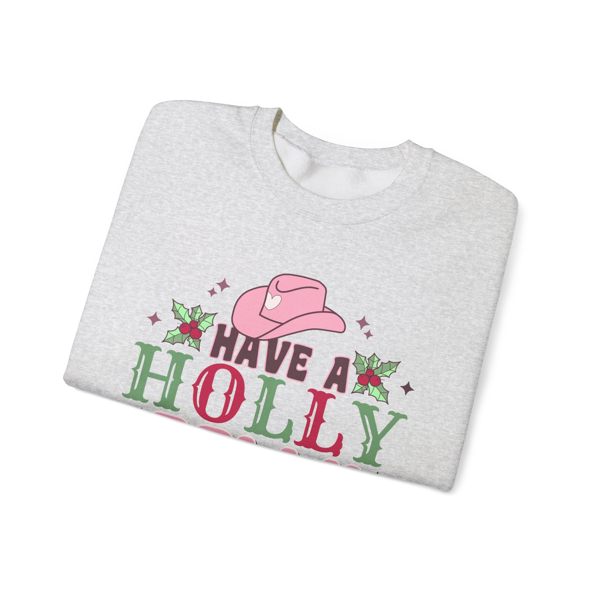 Gildan Have a Holly Dolly Christmas Sweatshirt - Unisex Heavy Blend Crewneck