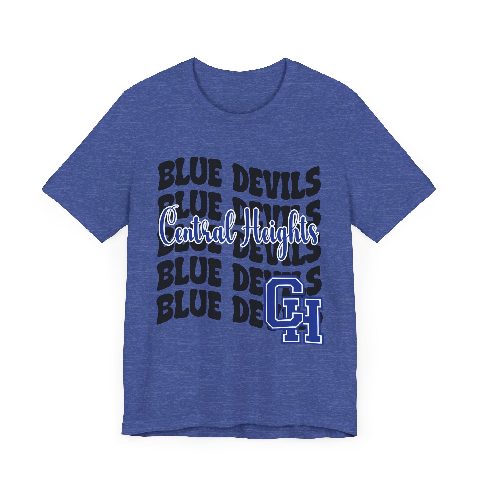 Bella + Canvas School Spirit Tshirt | CENTRAL HEIGHTS BLUE DEVILS