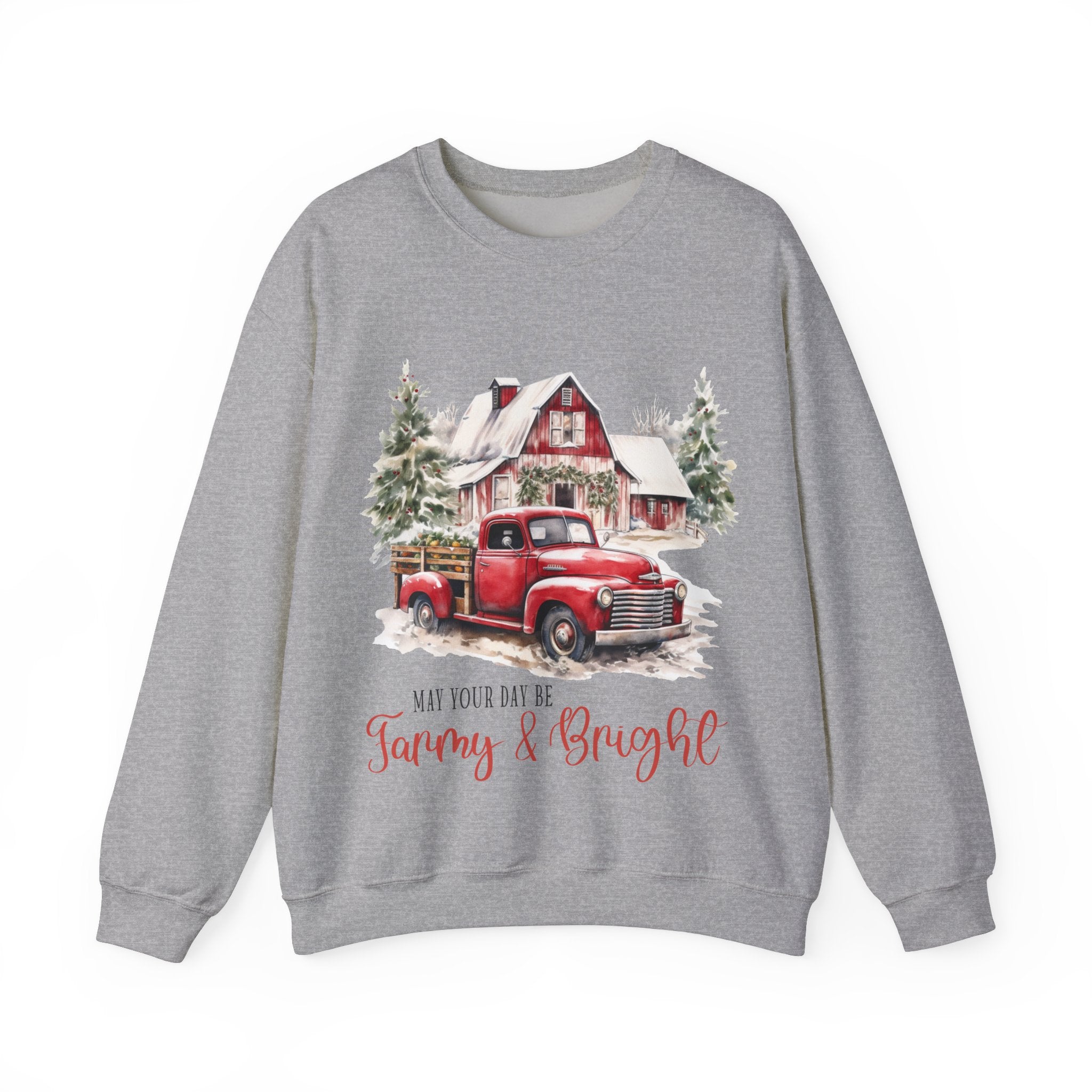 Gildan Cozy Holiday Sweatshirt - 'May Your Day Be Merry & Bright'