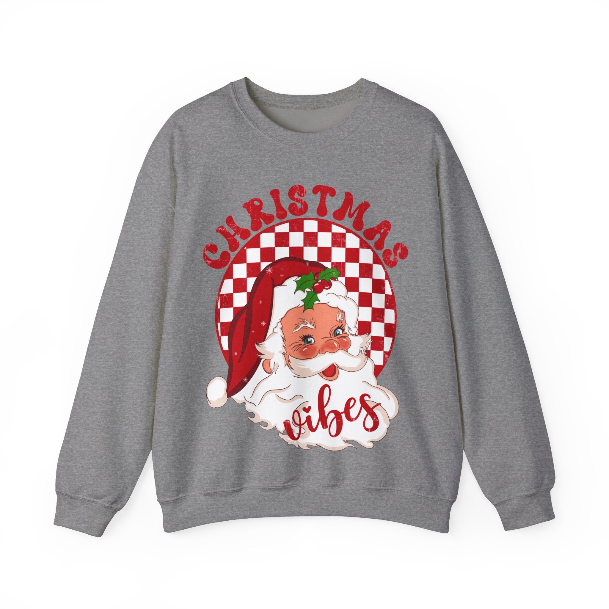 Gildan Festive Christmas Vibes Unisex Crewneck Sweatshirt