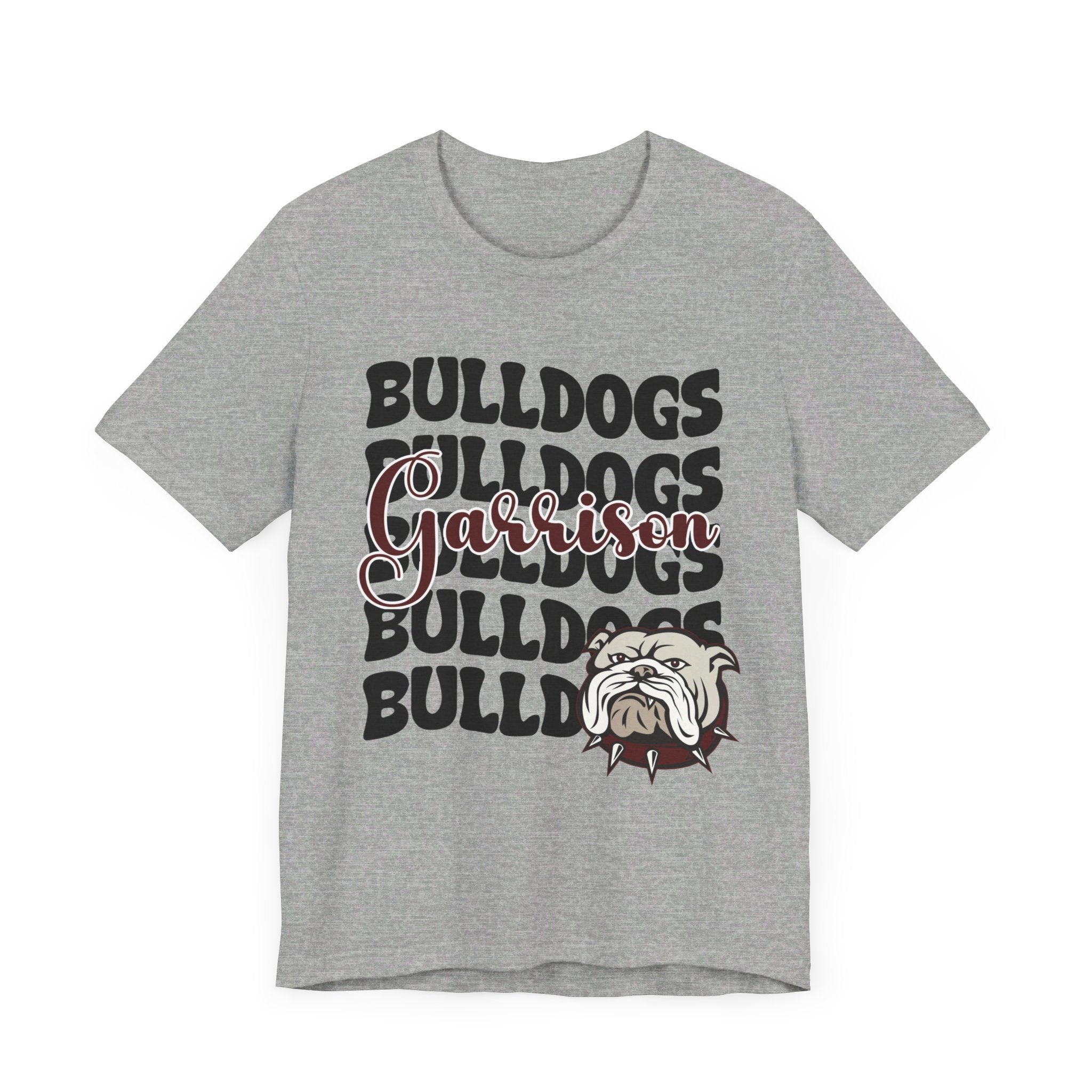 Bella+Canvas School Spirit Tshirt | GARRISON BULLDOGS STACKED