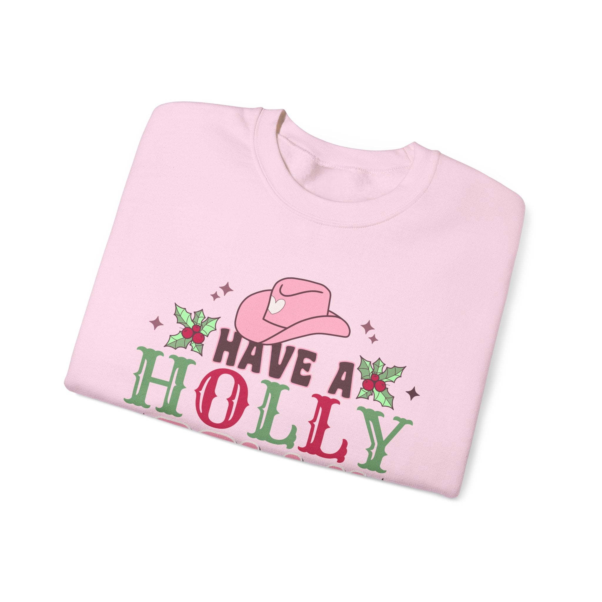 Gildan Have a Holly Dolly Christmas Sweatshirt - Unisex Heavy Blend Crewneck