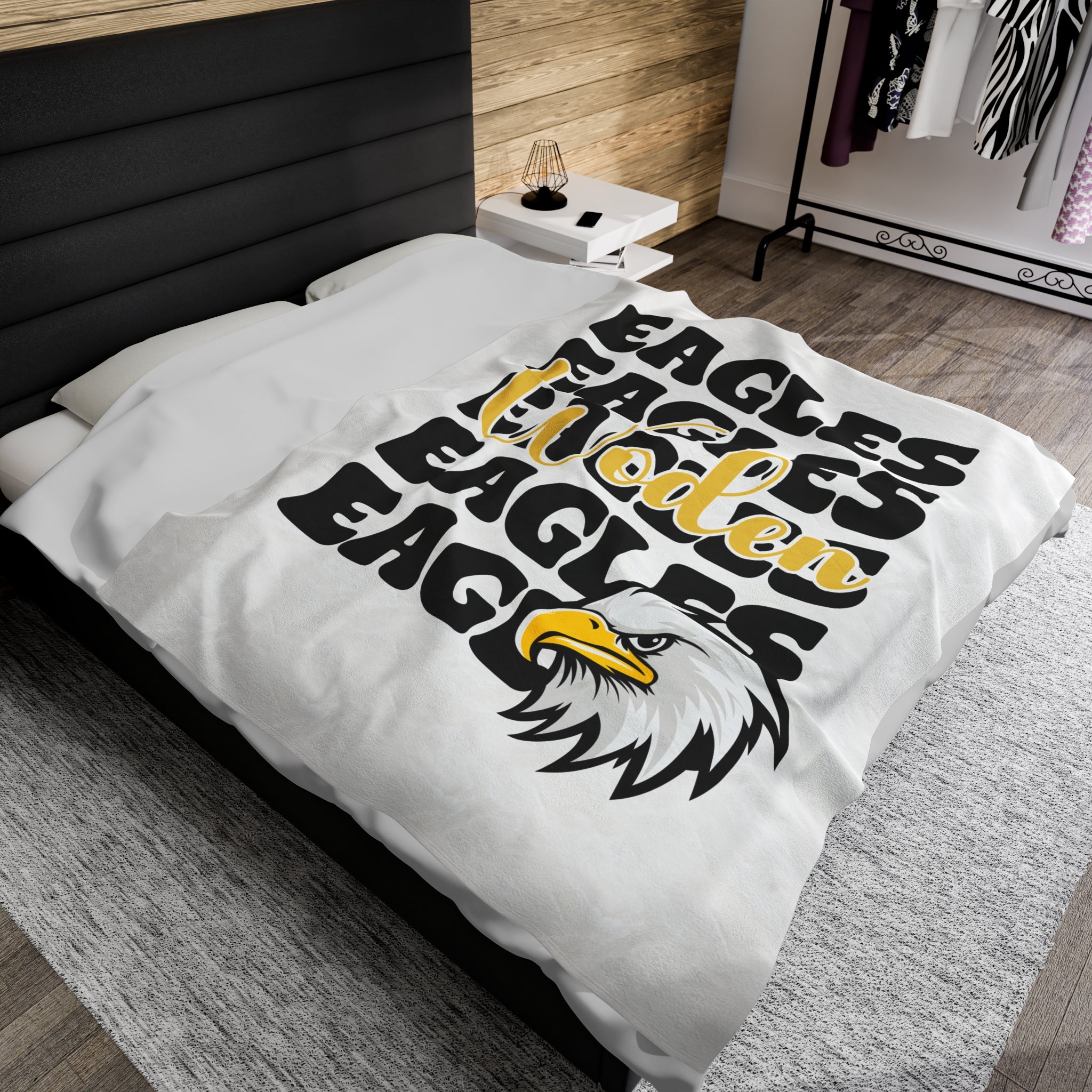 SCHOOL SPIRIT BLANKET | STACKED | WODEN EAGLES