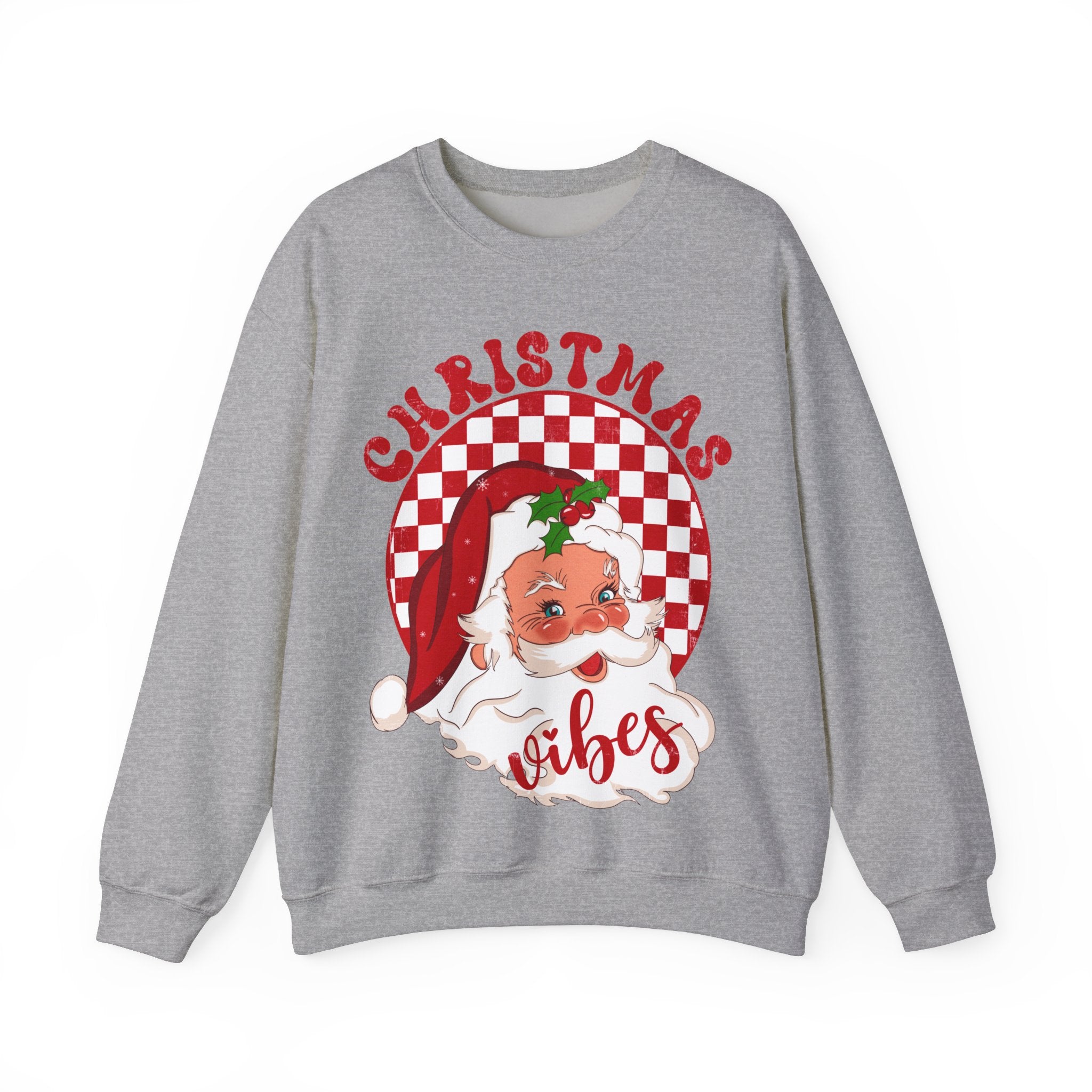 Gildan Festive Christmas Vibes Unisex Crewneck Sweatshirt