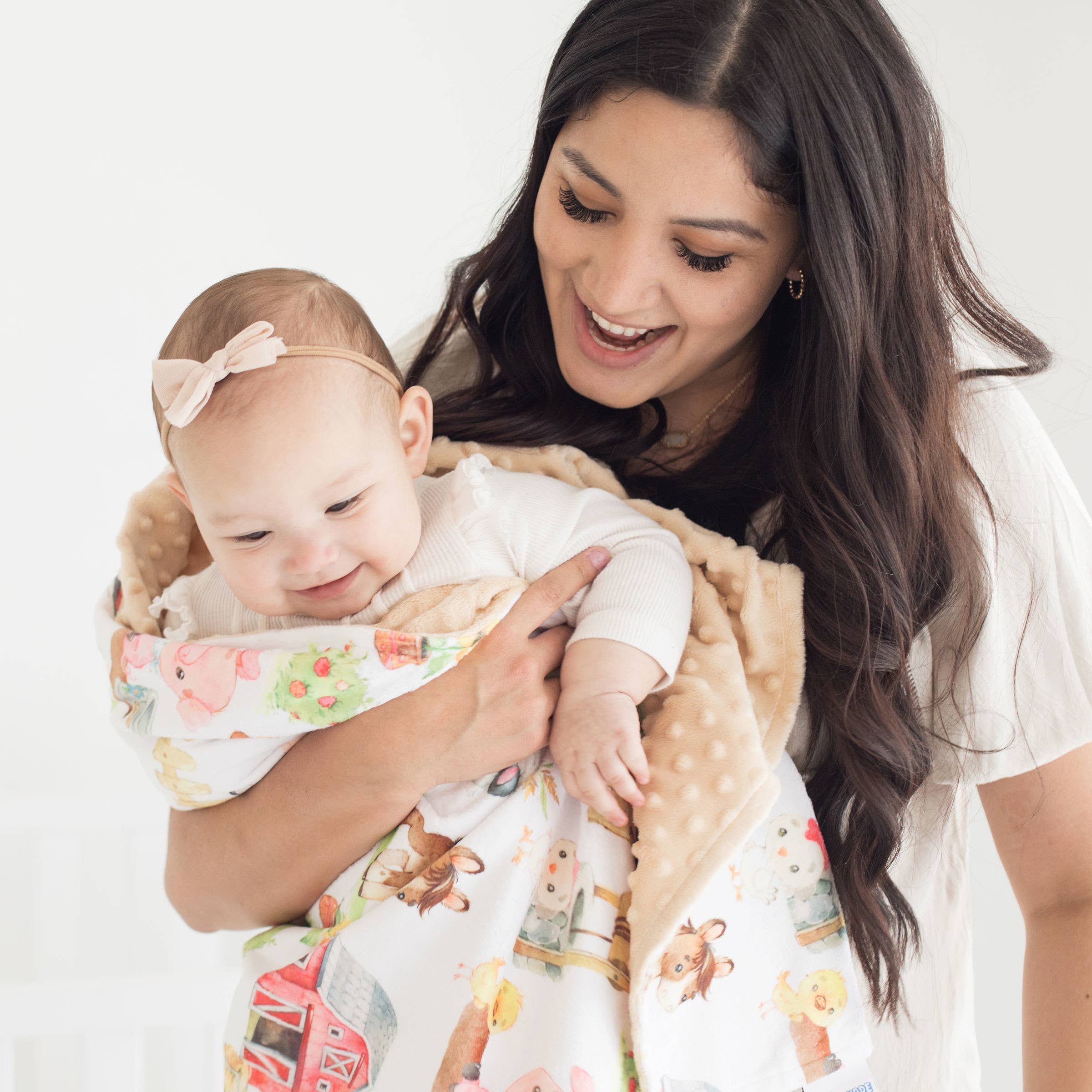 Baby & Toddler Minky Blanket - Farm Animals