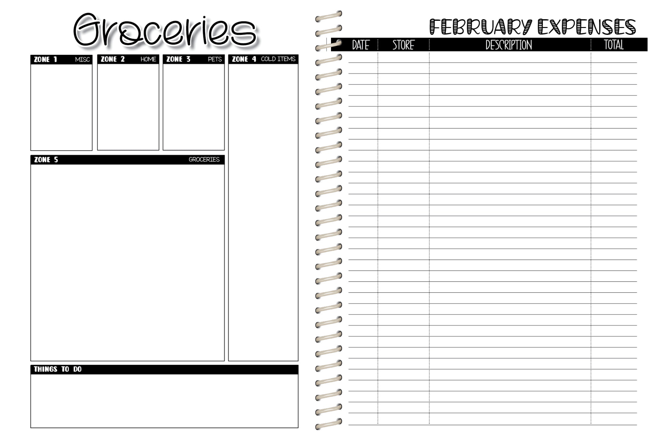 2024 Printed Weekly Planner - RED CHECKERS