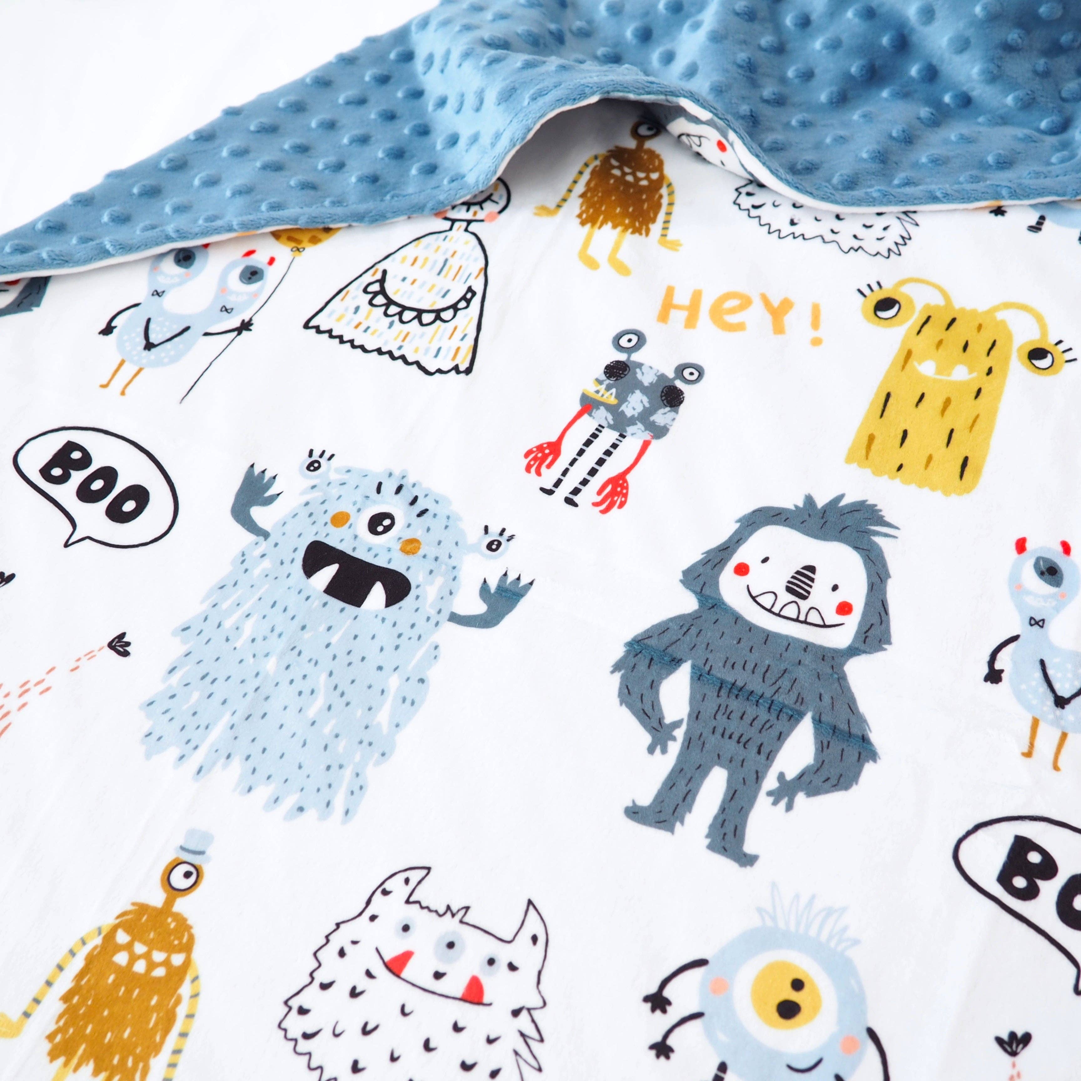 Baby & Toddler Minky Blanket - Monster Friends