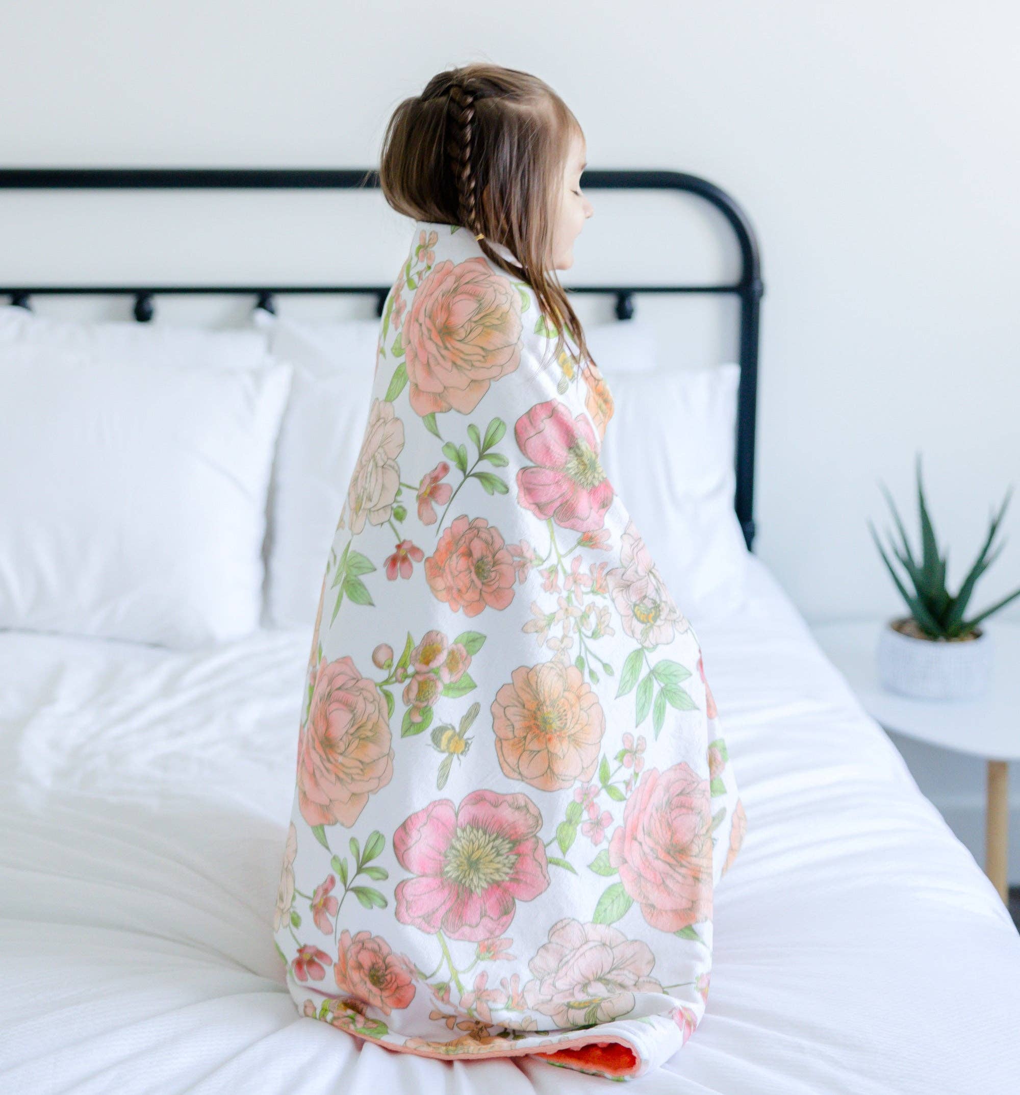 Baby & Toddler Minky Blanket - Botanical Florals